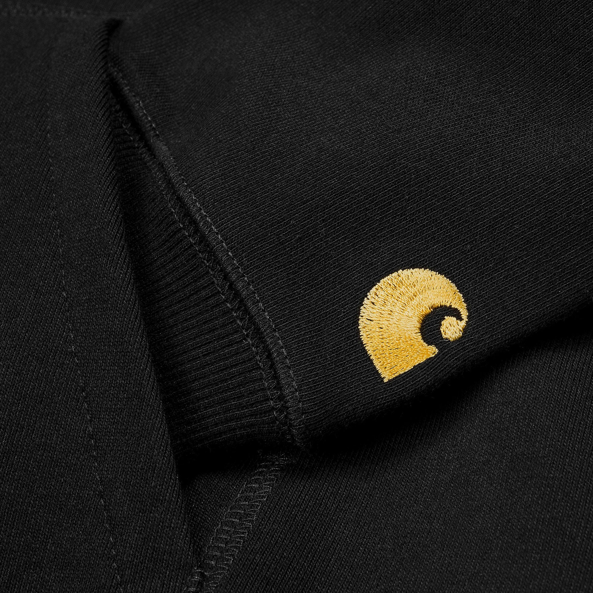 Carhartt Wip Hooded Chase Sweat Coton Noir Homme CARHARTT WIP vista3