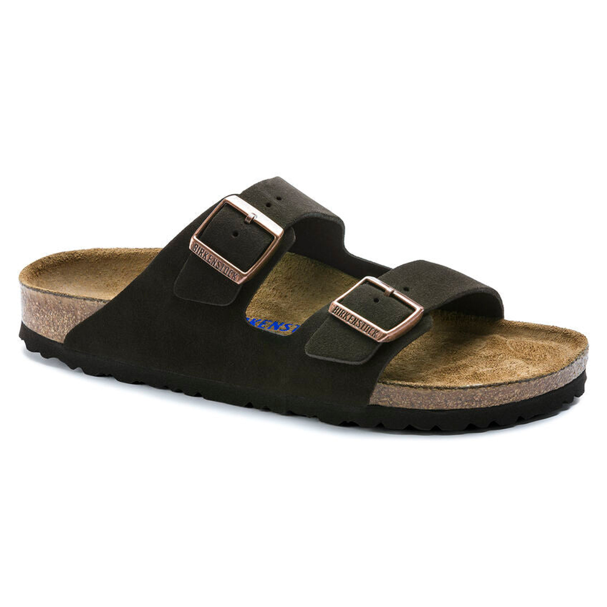 Birkenstock Arizona Sfb Mocca, Cuir Daim Marron Pour Homme Birkenstock vista0