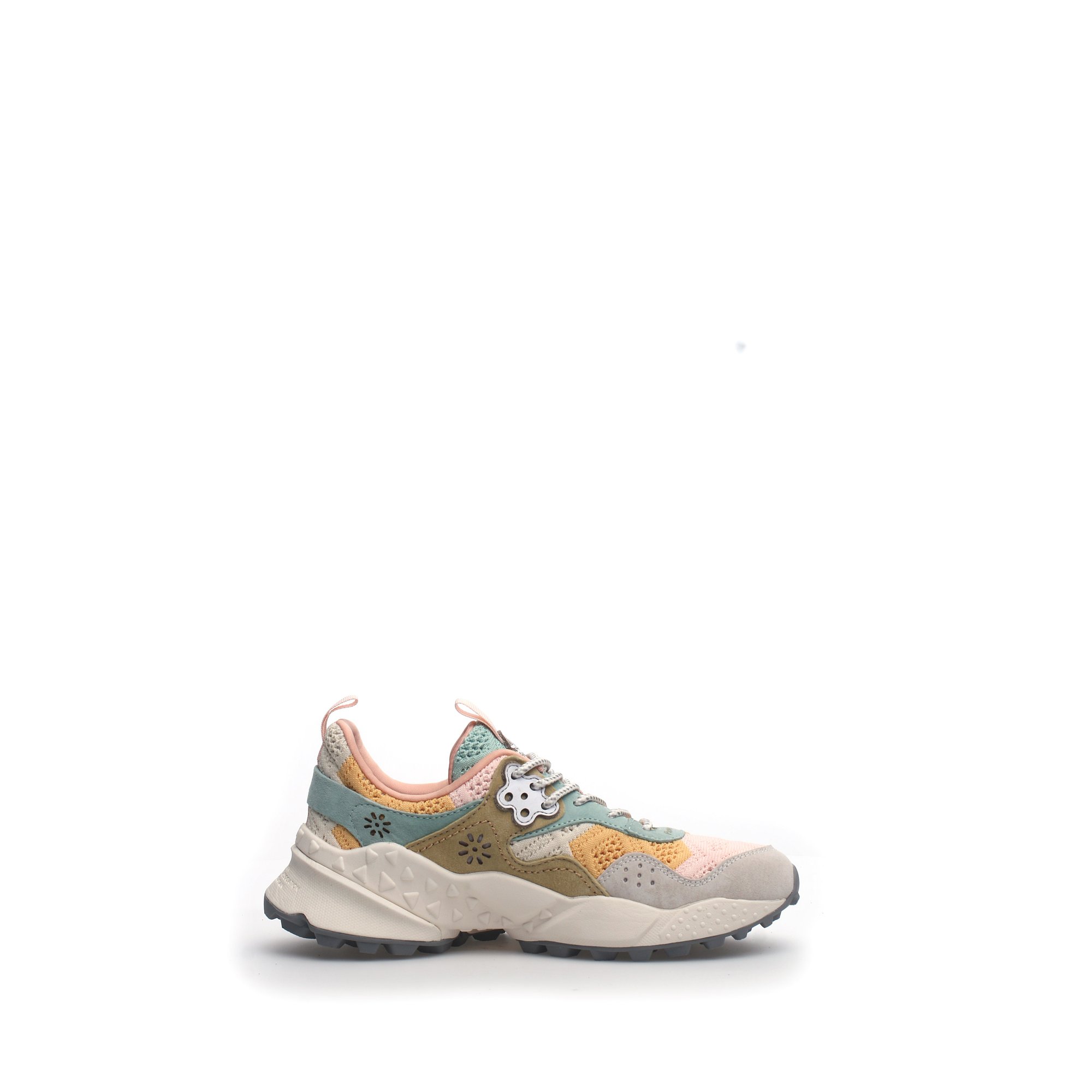 Flower Mountain Kotetsu Woman Suede/nylon Big Pois Beige Grigio Donna Flower mountain vista0
