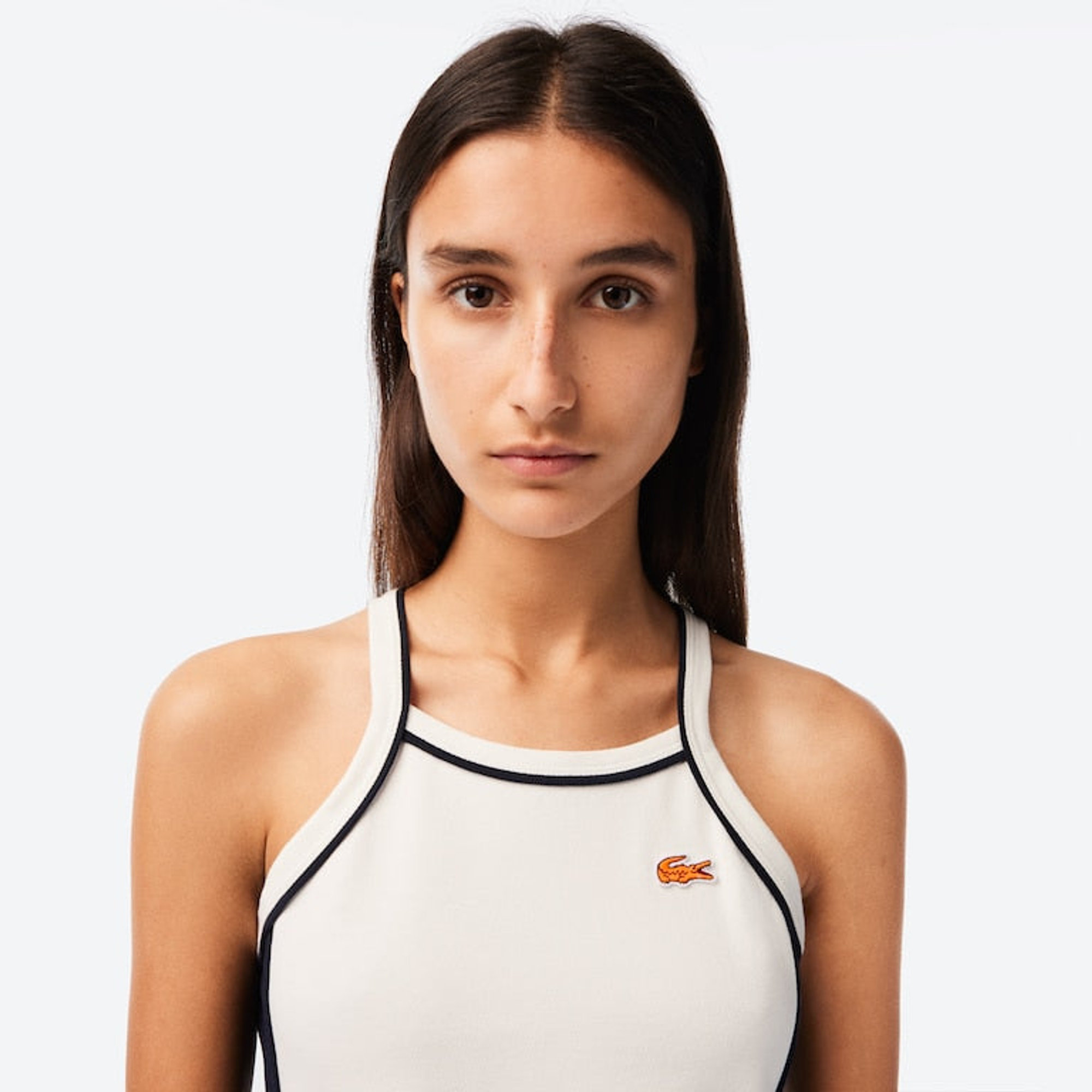 Lacoste L!ve Abitino Bianco Donna Lacoste vista1