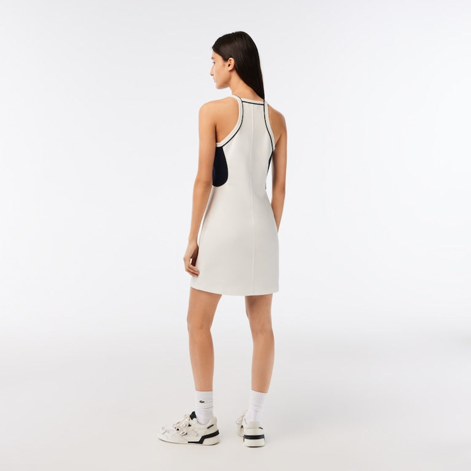 Lacoste L!ve Abitino Bianco Donna Lacoste vista2