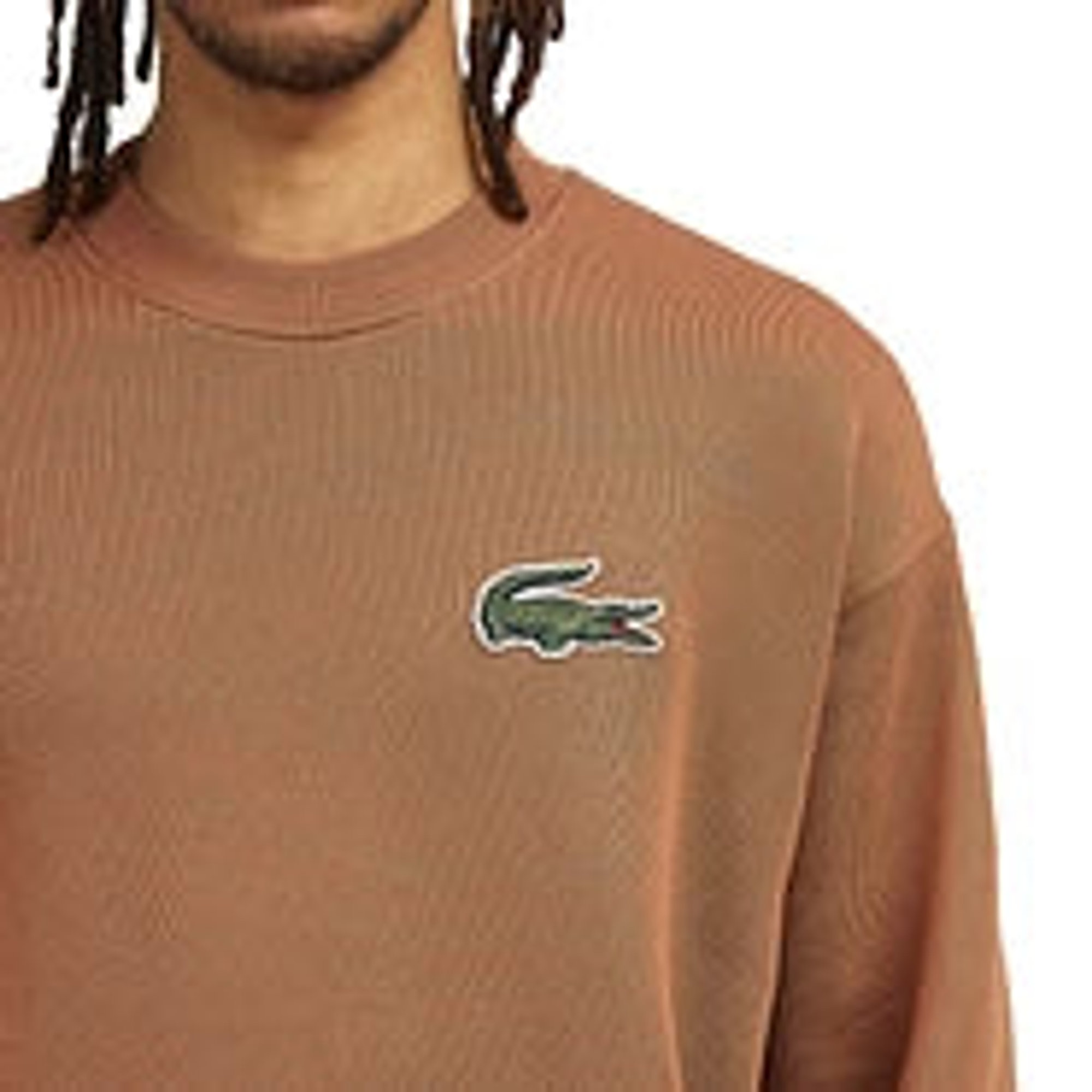 Lacoste L!ve Sweatshirt Marrone Chiaro Uomo Lacoste vista3
