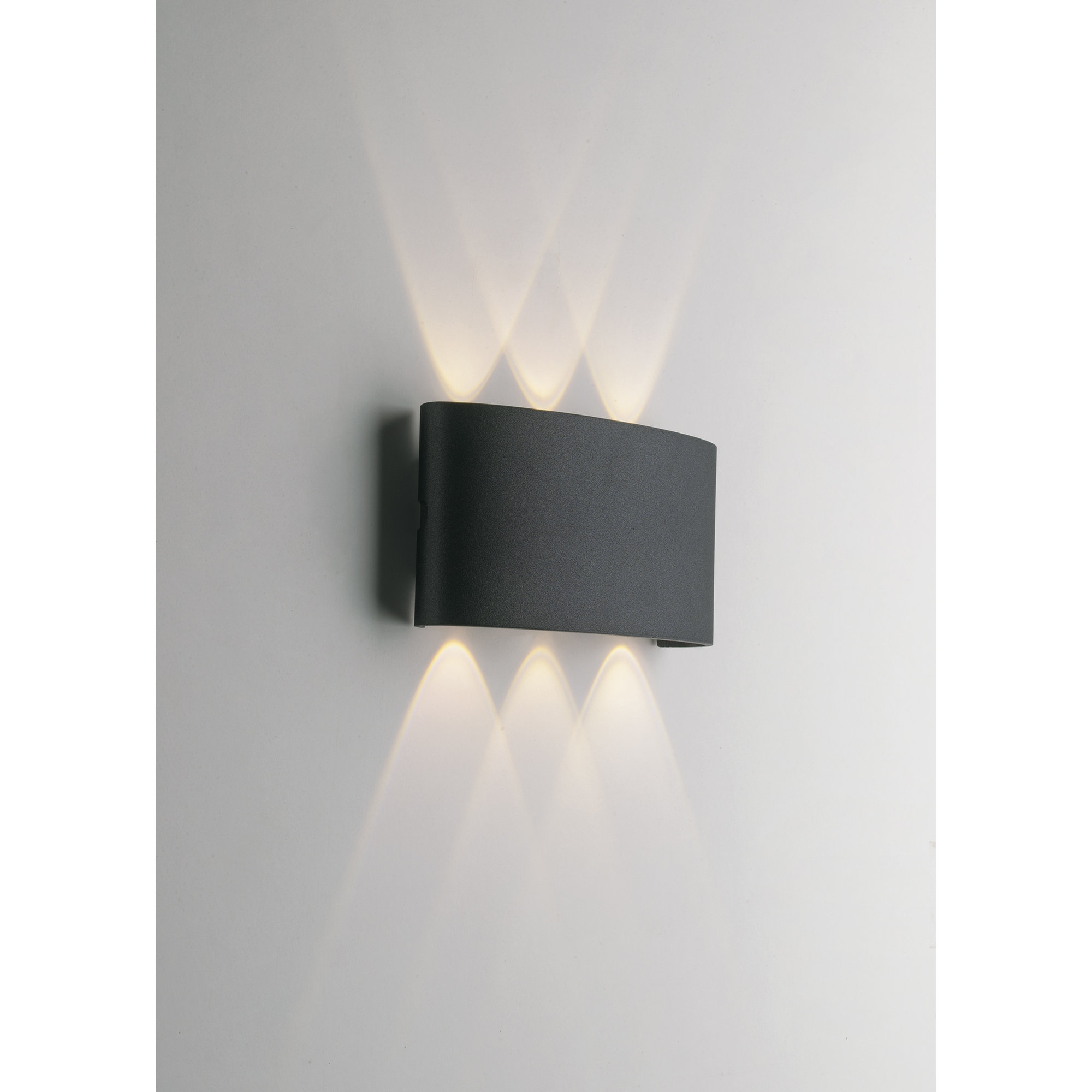 Aplique Led Escarabajo Antracita Para Exterior Con Biemision 6w, 4000k y Luz Natural) INTEC vista1