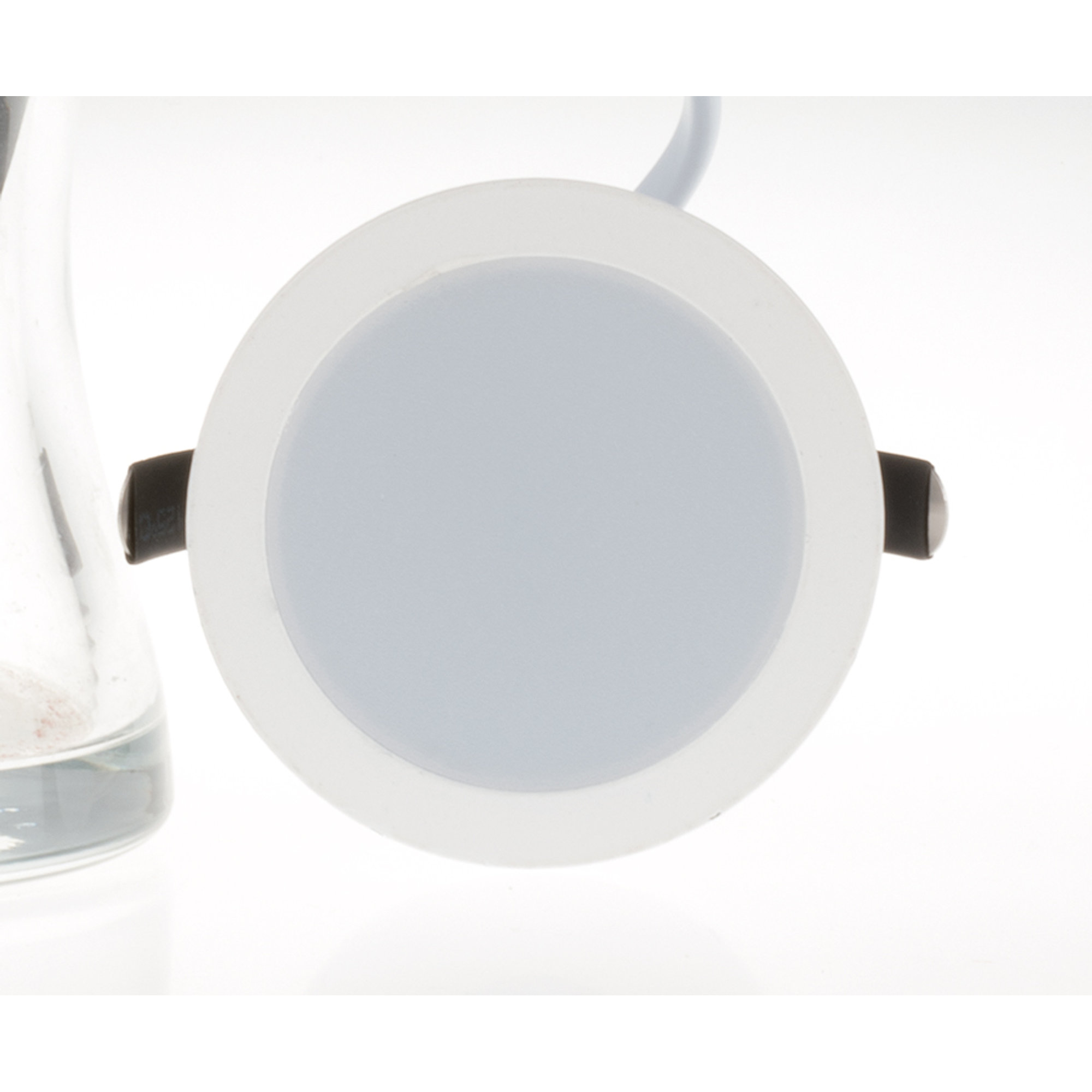 Led Fusion encastré en aluminium blanc satiné avec driver intégré 5w 4000k (lumière naturelle) 7x3,2. INTEC vista2