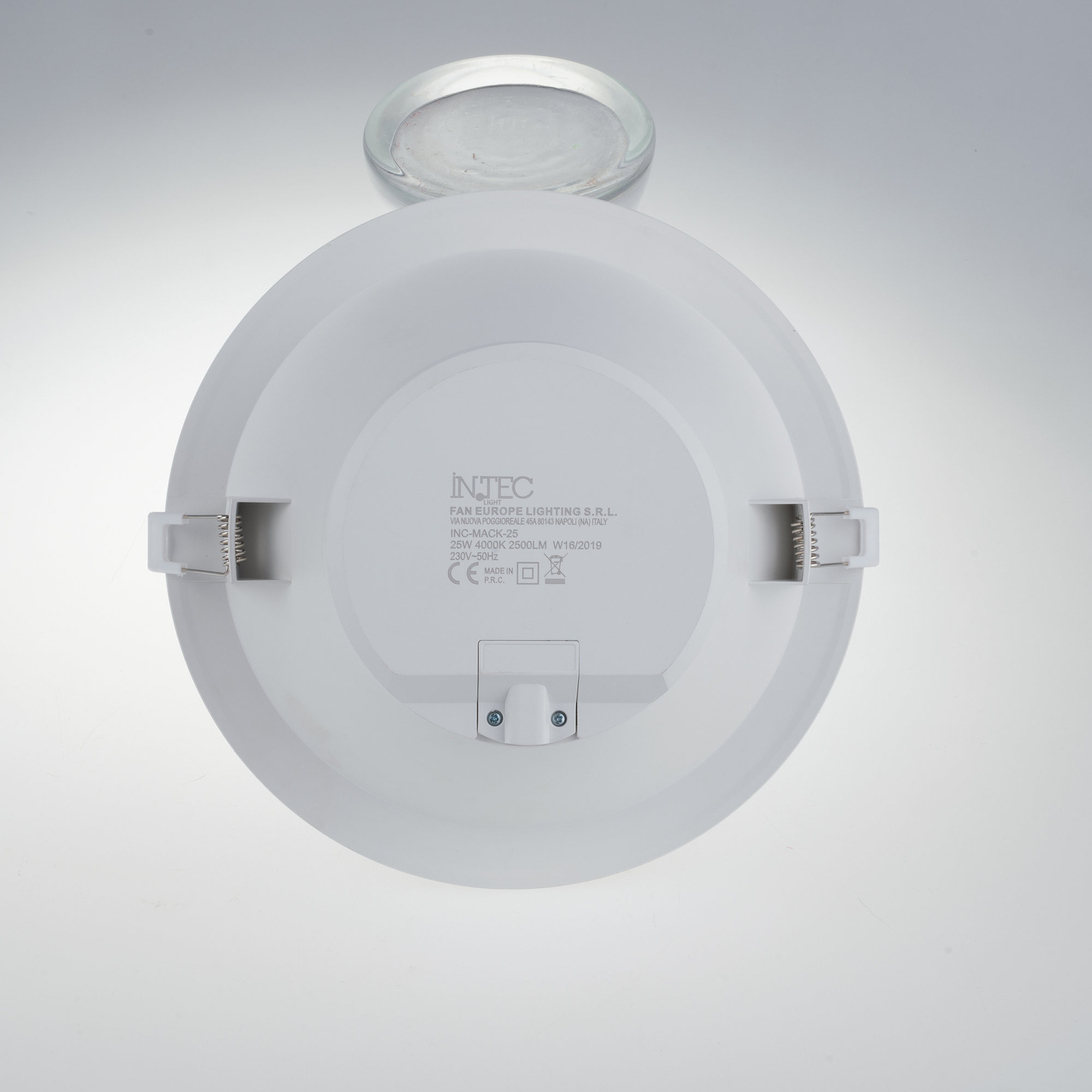 Draaibare Inbouwspot in Verchroomd Metaal met Inbegrepen Led Lamp Gu10 6w 3000k (warm licht) 10x8,5 INTEC vista1
