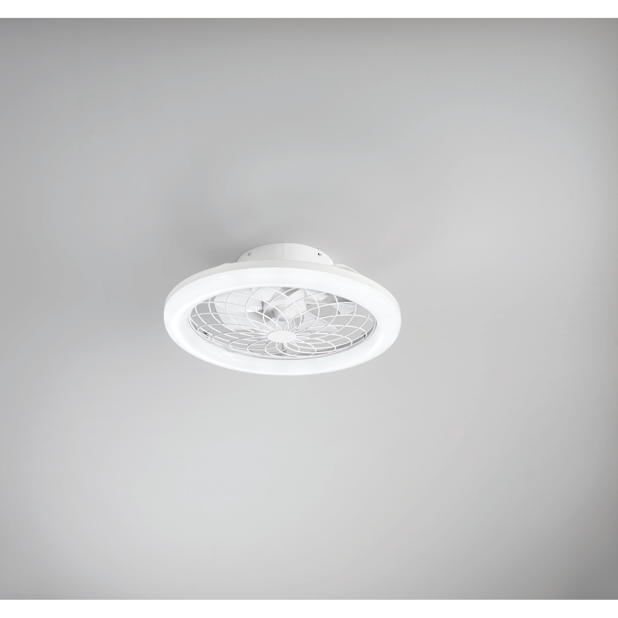 Plafoniera Led Con Ventilatore Etesia in Alluminio e Acrilico Bianco 30w 3300lm Cct 17x49x49 . INTEC vista0