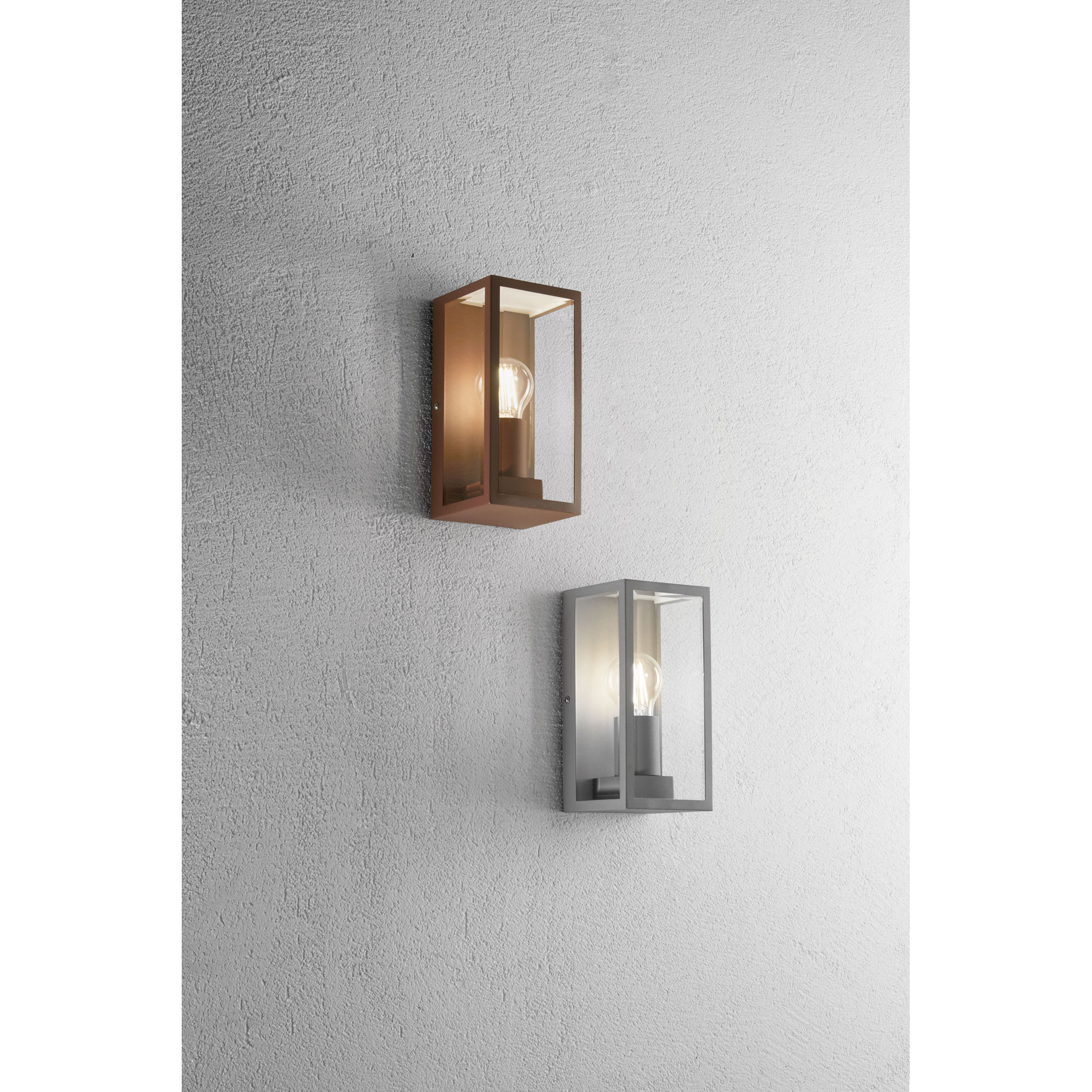 Applique Mondrian Argentée en Métal et Verre (1xe27) INTEC vista1