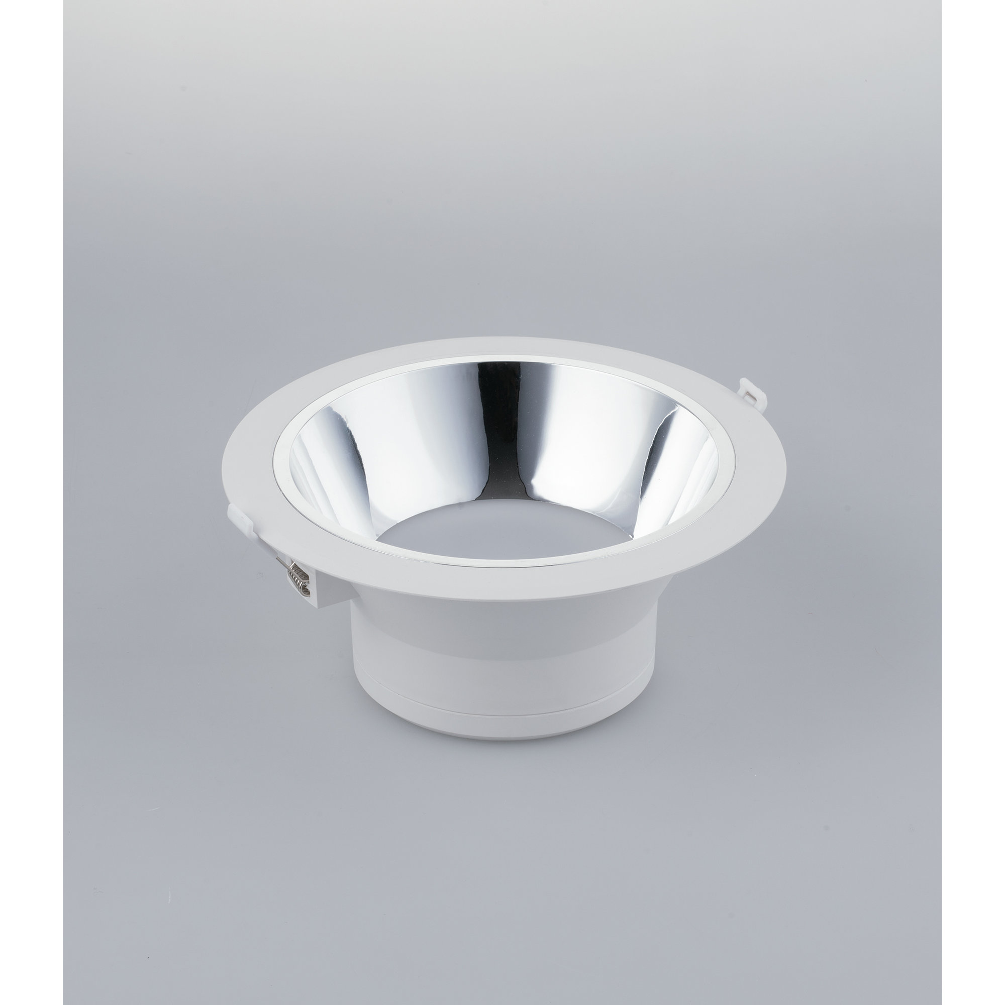 Incasso Led Mack mit Antiblendlicht in Weiß mit verchromtem Reflektor 20W 4000K (natürliches Licht) 19x9. INTEC vista0