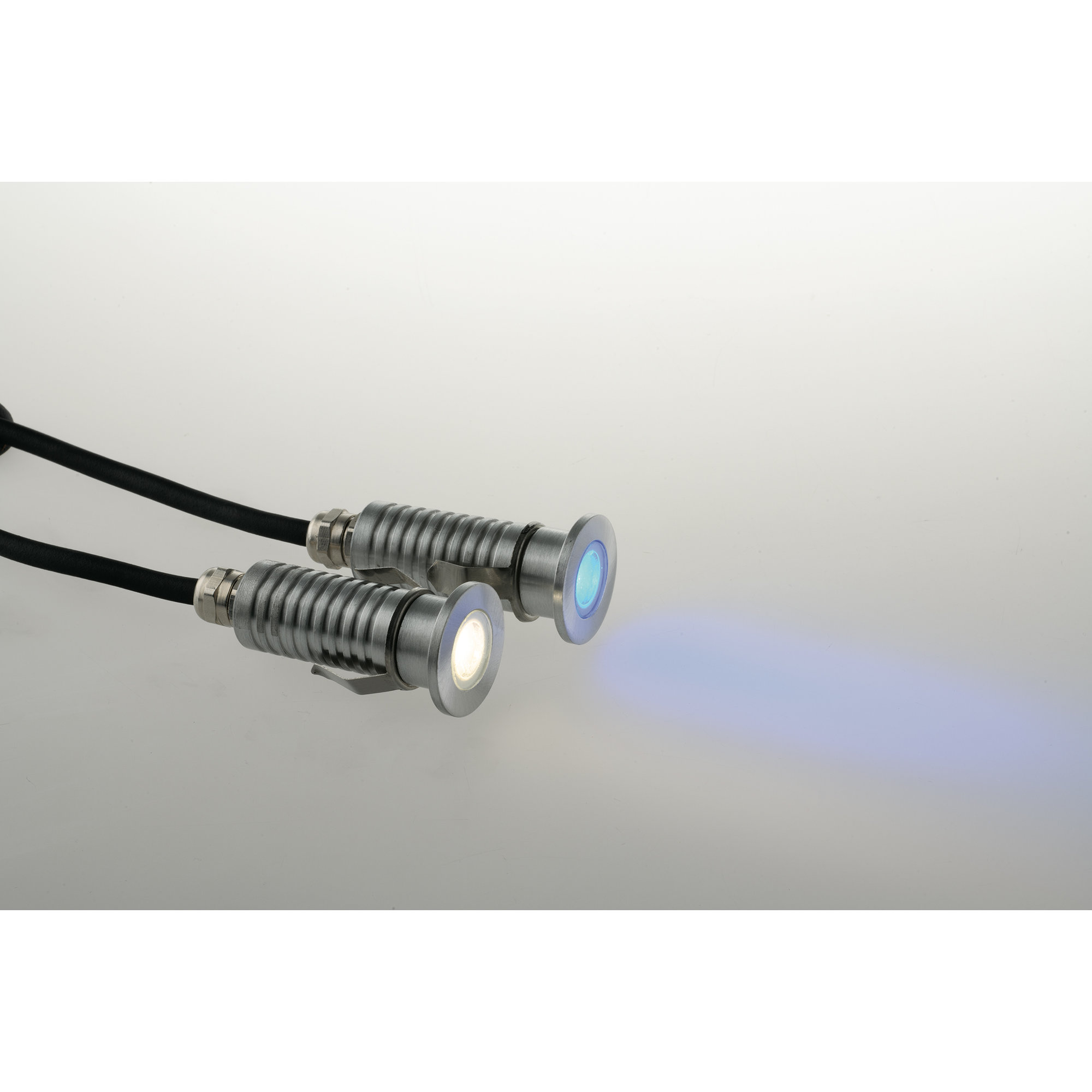 Incasso Subway Nickel in Aluminium 3 w 173 Lumen 4000k (natürliches Licht) ip67 hermetisch und wasserfest bis zu einer Tiefe von einem Meter INTEC vista1
