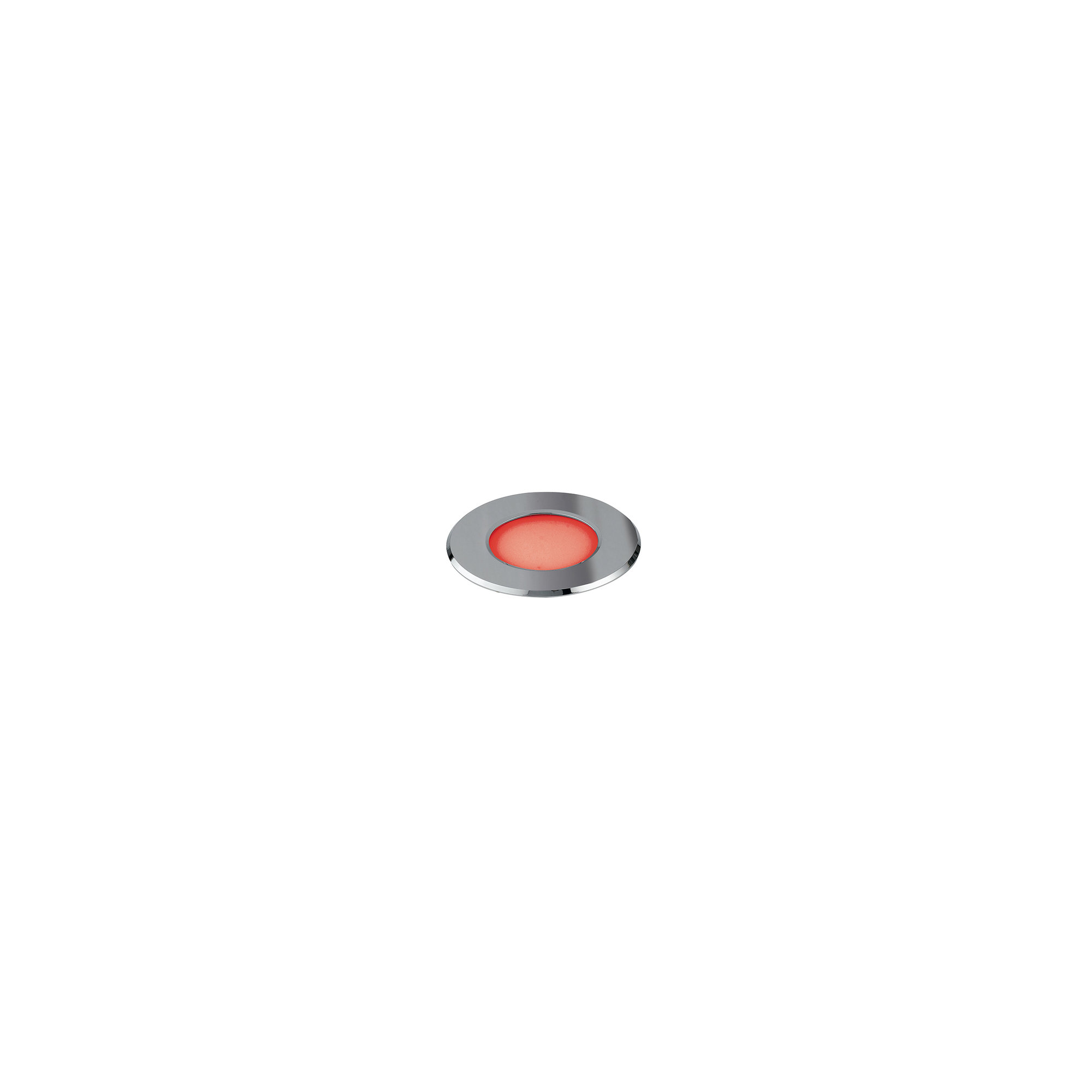 Ulkokäyttöön tarkoitettu Rainbow Led -upotettu valaisin, kromi, 5W, 4000K (luonnonvalkoinen) + RGB 10x3,2. INTEC vista2