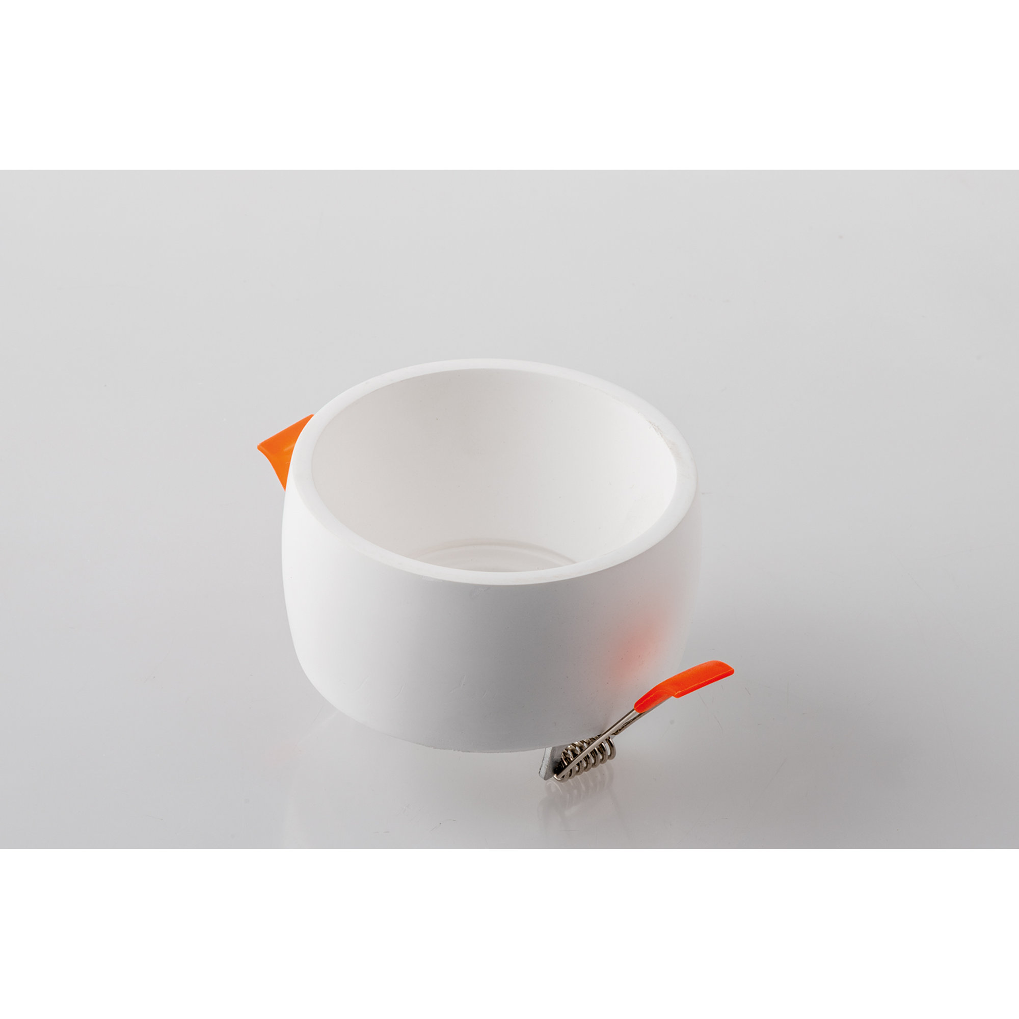 Gobelet rond encastré en plâtre blanc à peindre 9,5 . (1xgu10) INTEC vista1