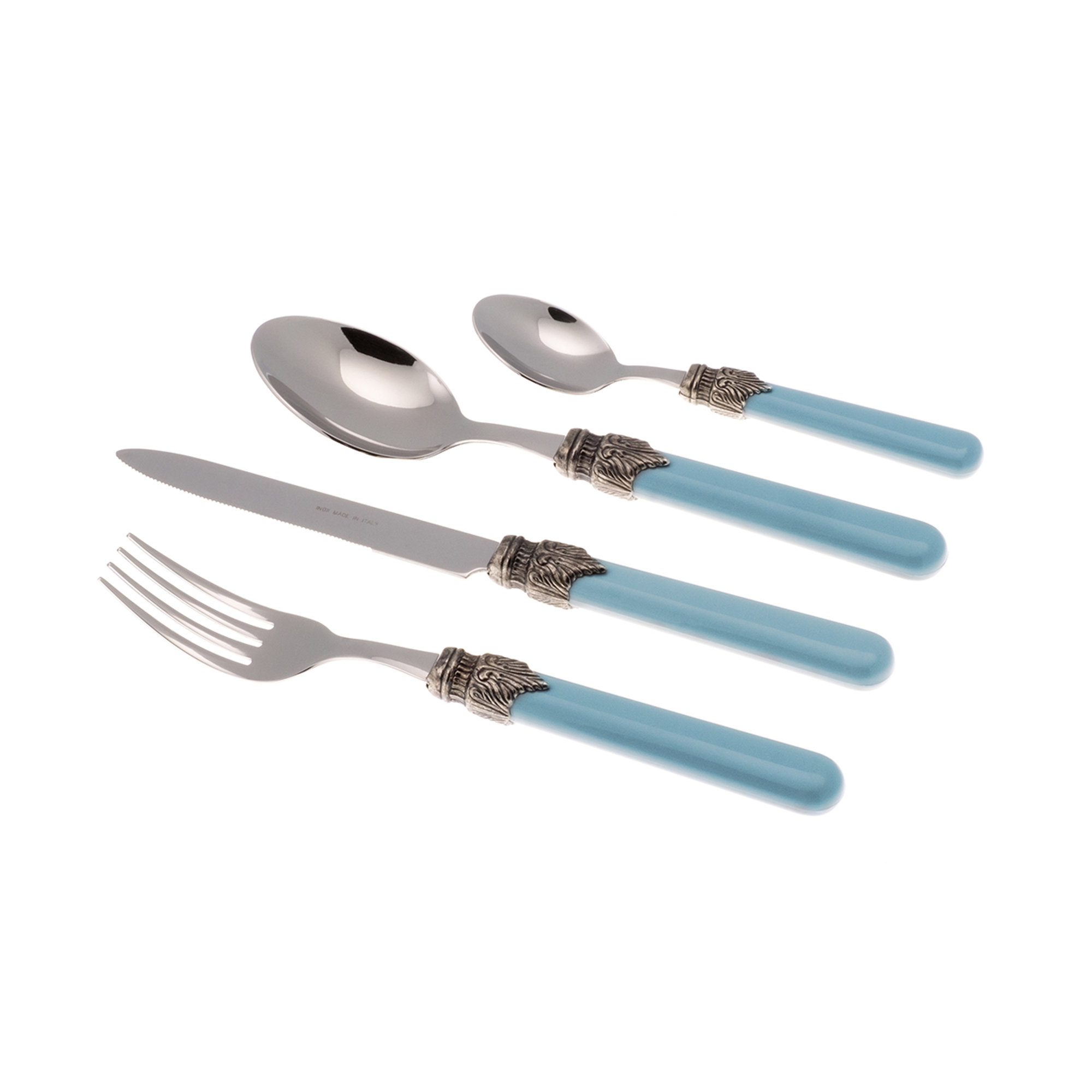 Set 24 pezzi tavola linea CLASSIC, azzurro Rivadossi vista0
