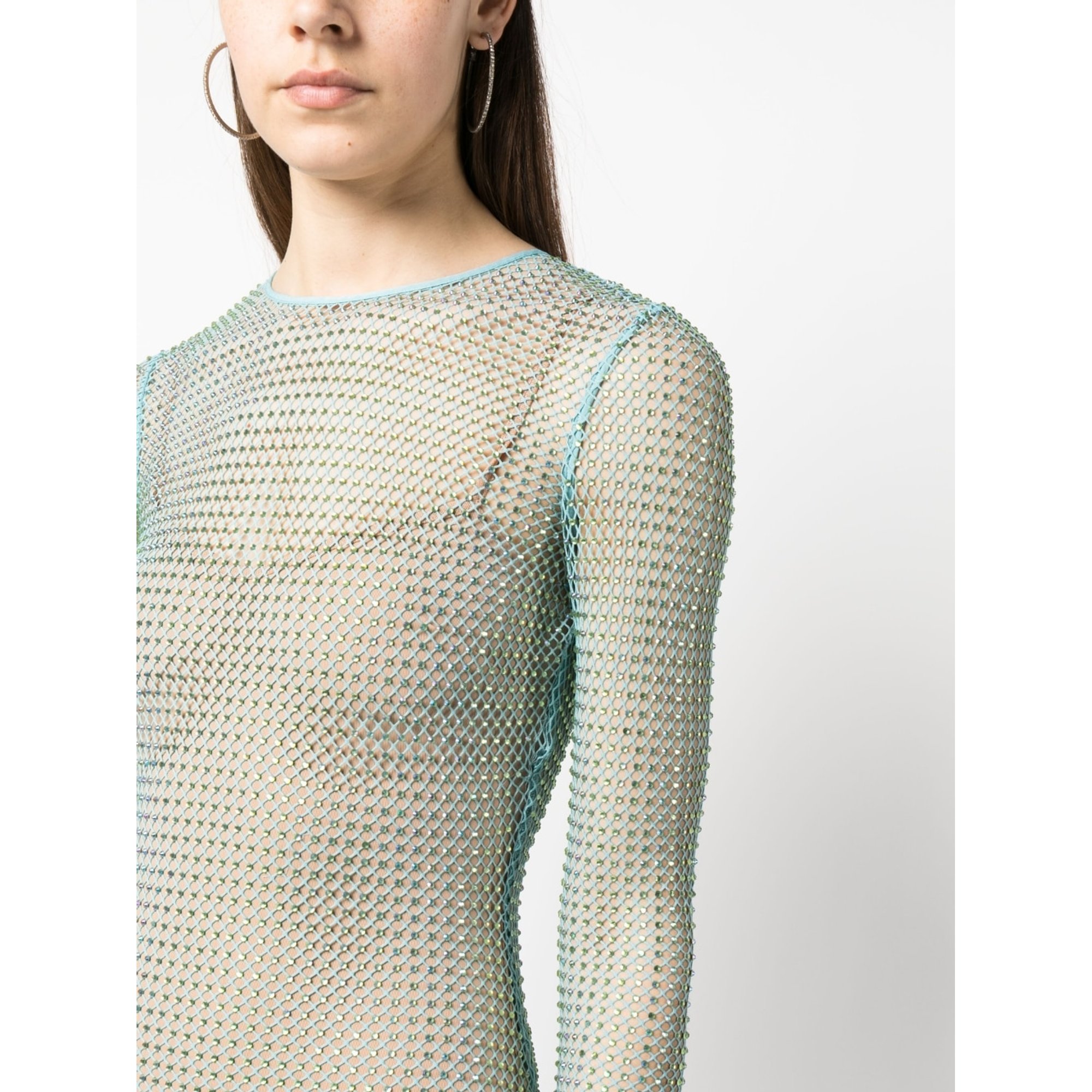 Fishnet Maxi Dress SELF-PORTRAIT vista3