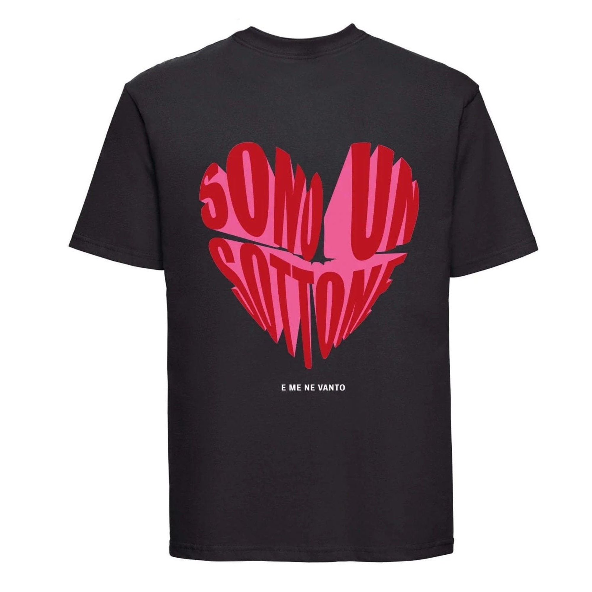 Rivoluzione Romantica T-shirt "sono un Sottone" Nero Unisex Rivoluzione Romantica vista0