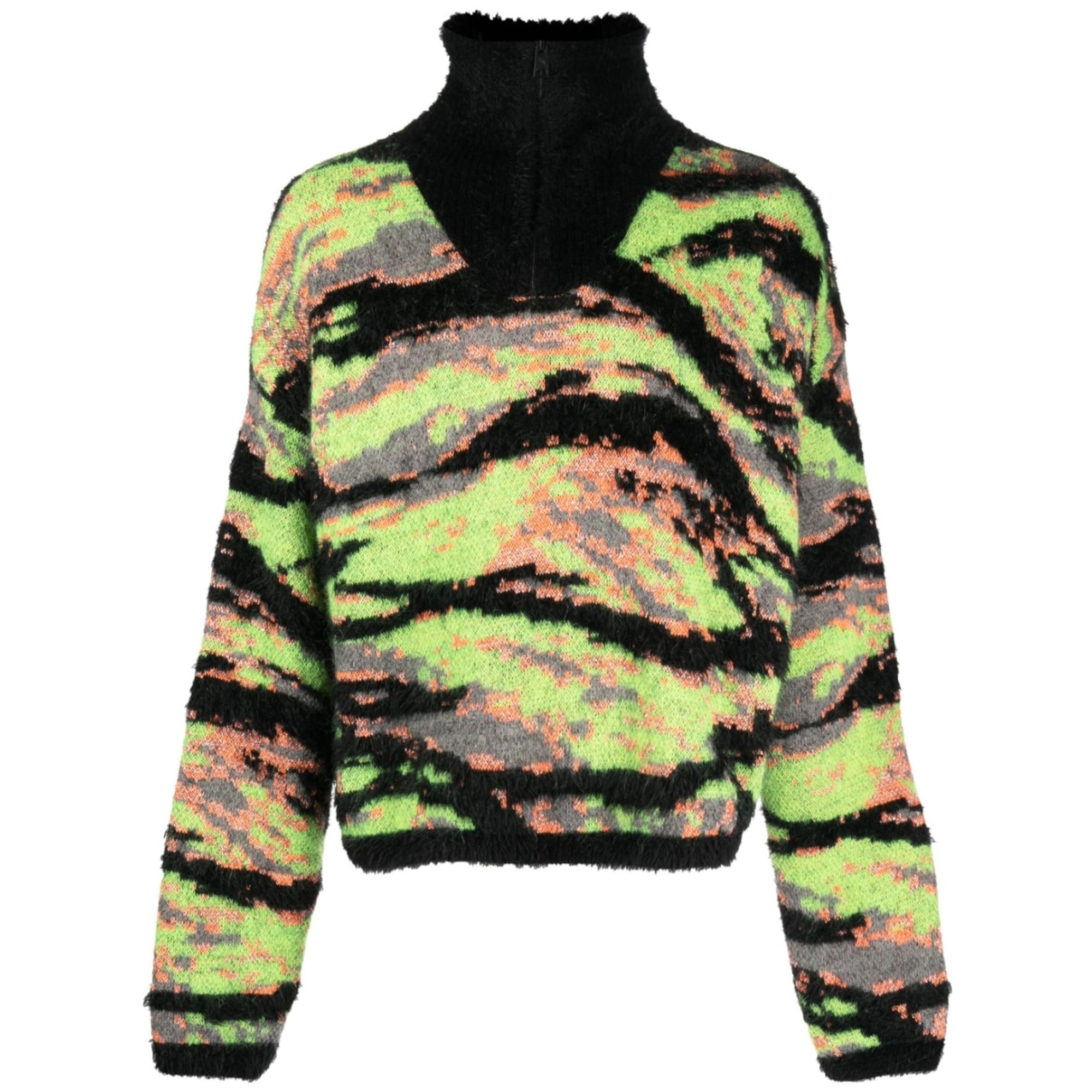 Maglione tigre jacquard unisex lavorato a maglia ERL vista0