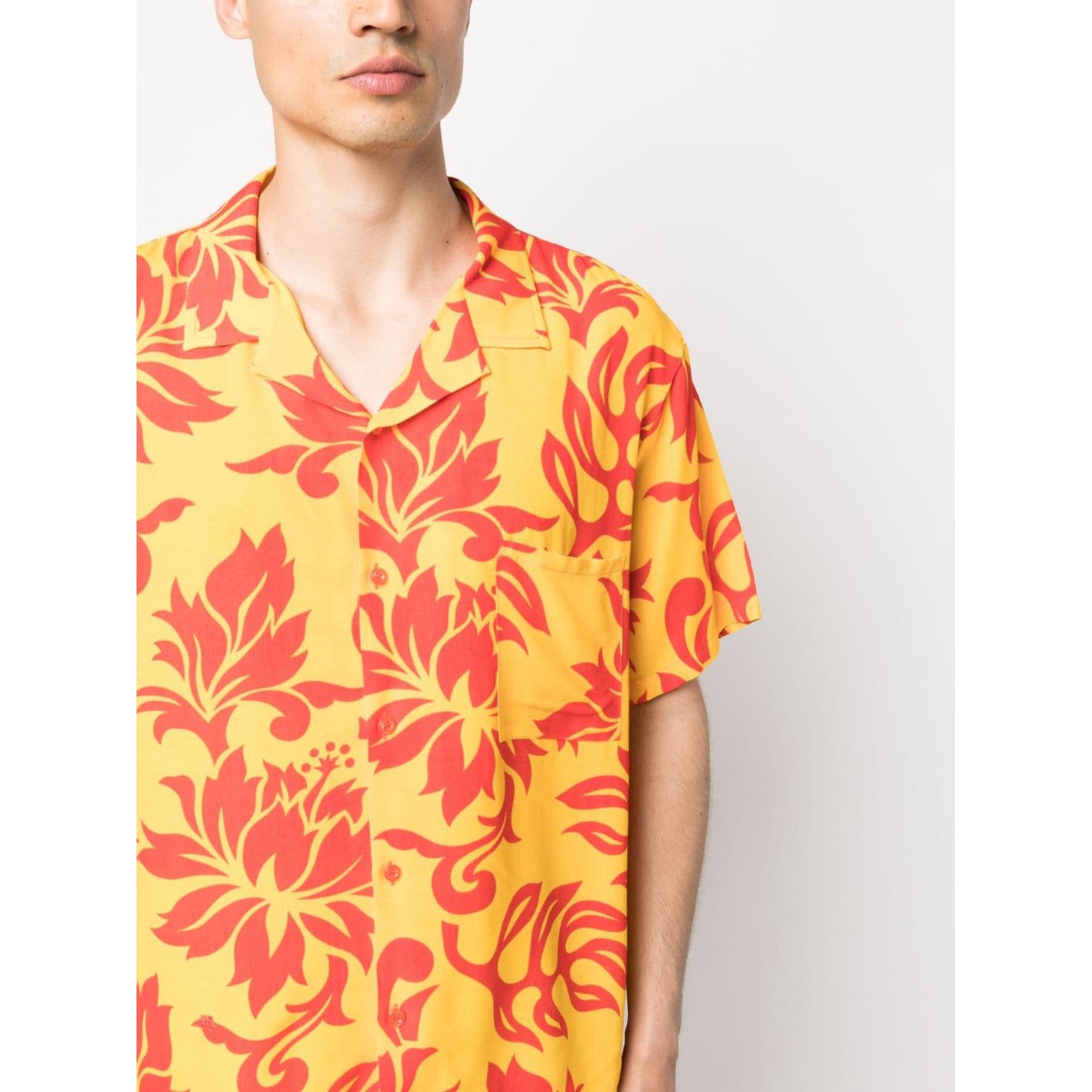 Camicia a maniche corte stampata unisex tessuta ERL vista3