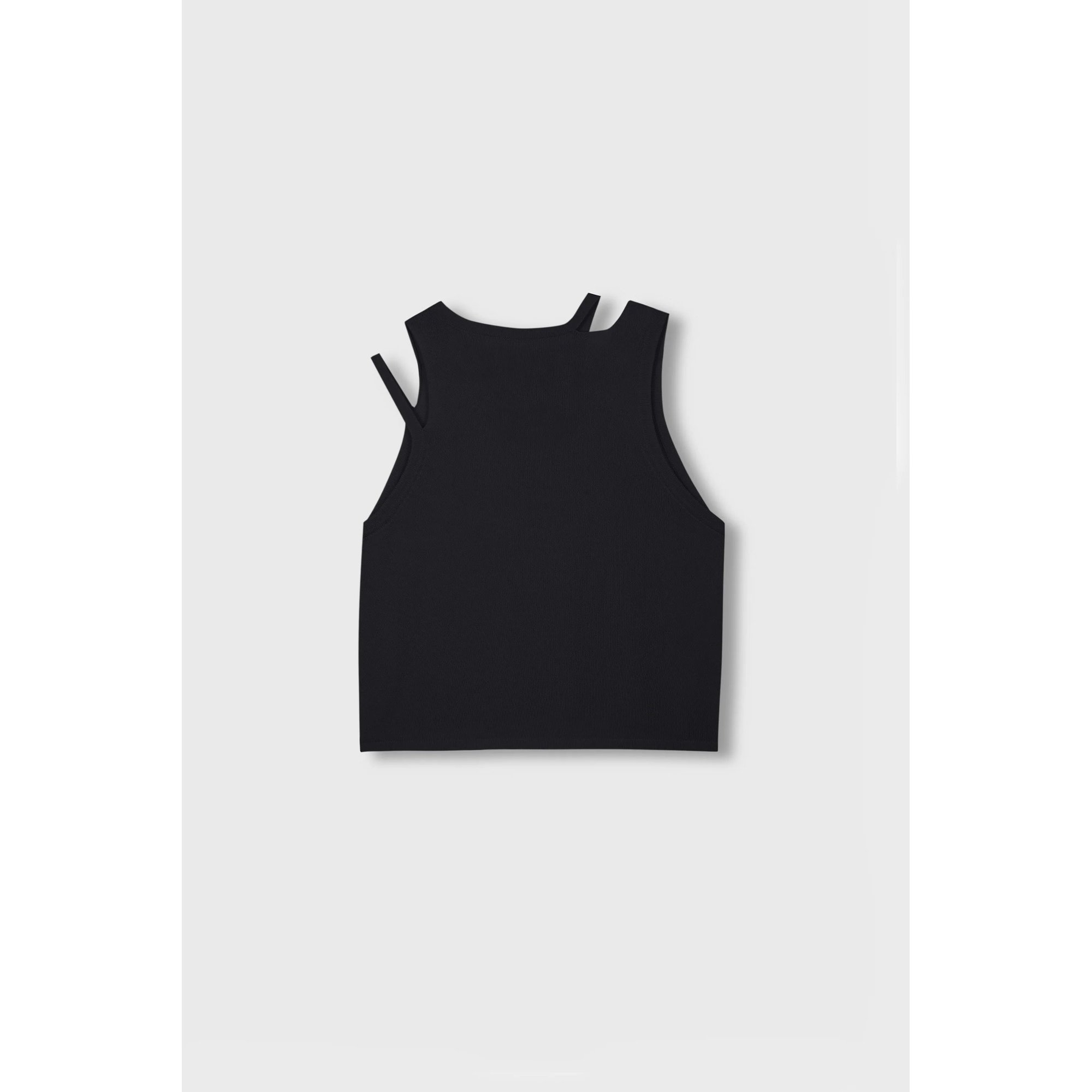 Cordera Viscosa Cut-out Top Negro Mujer Cordera vista1