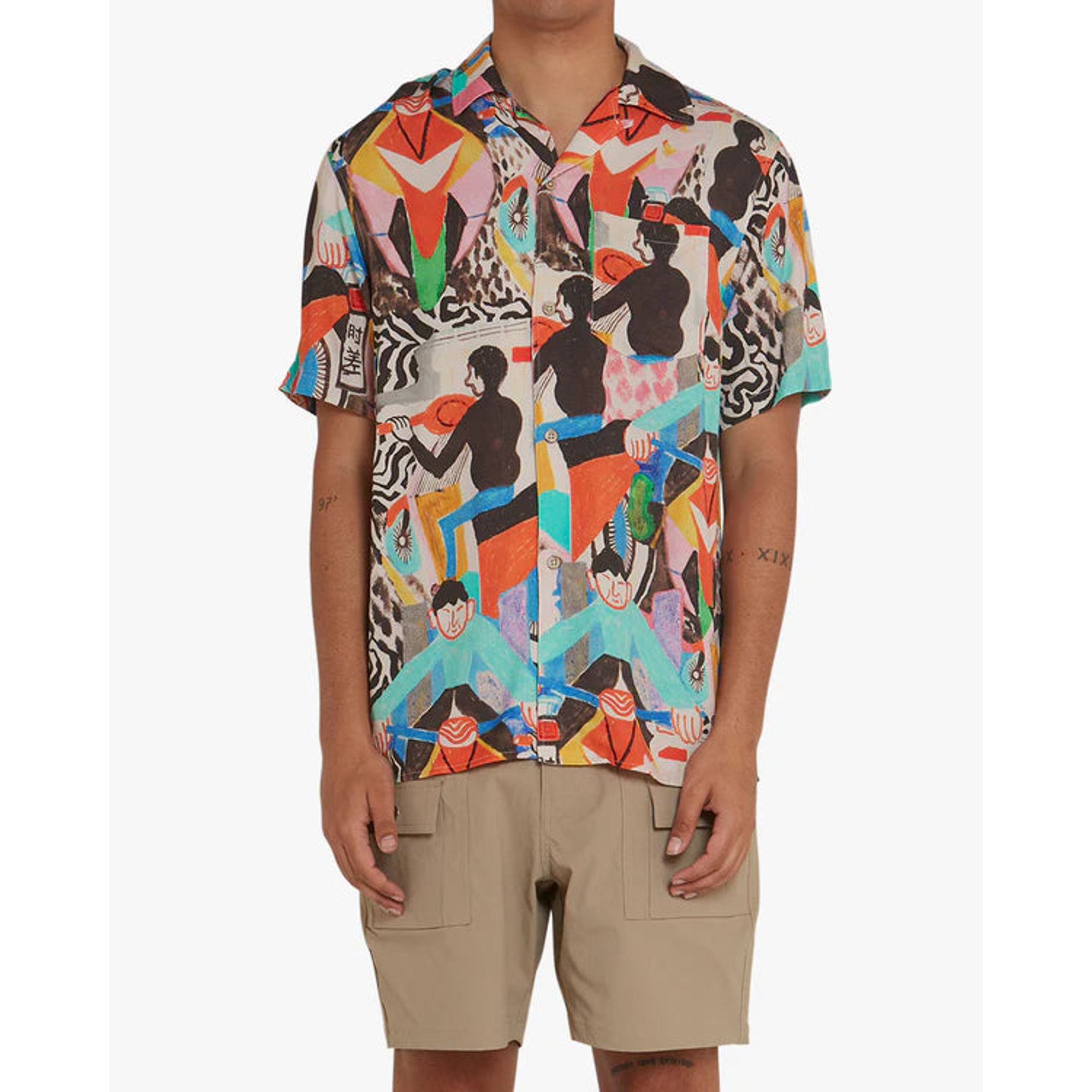 Camisa Deus Vespacific Hombre Multicolor Deus vista3