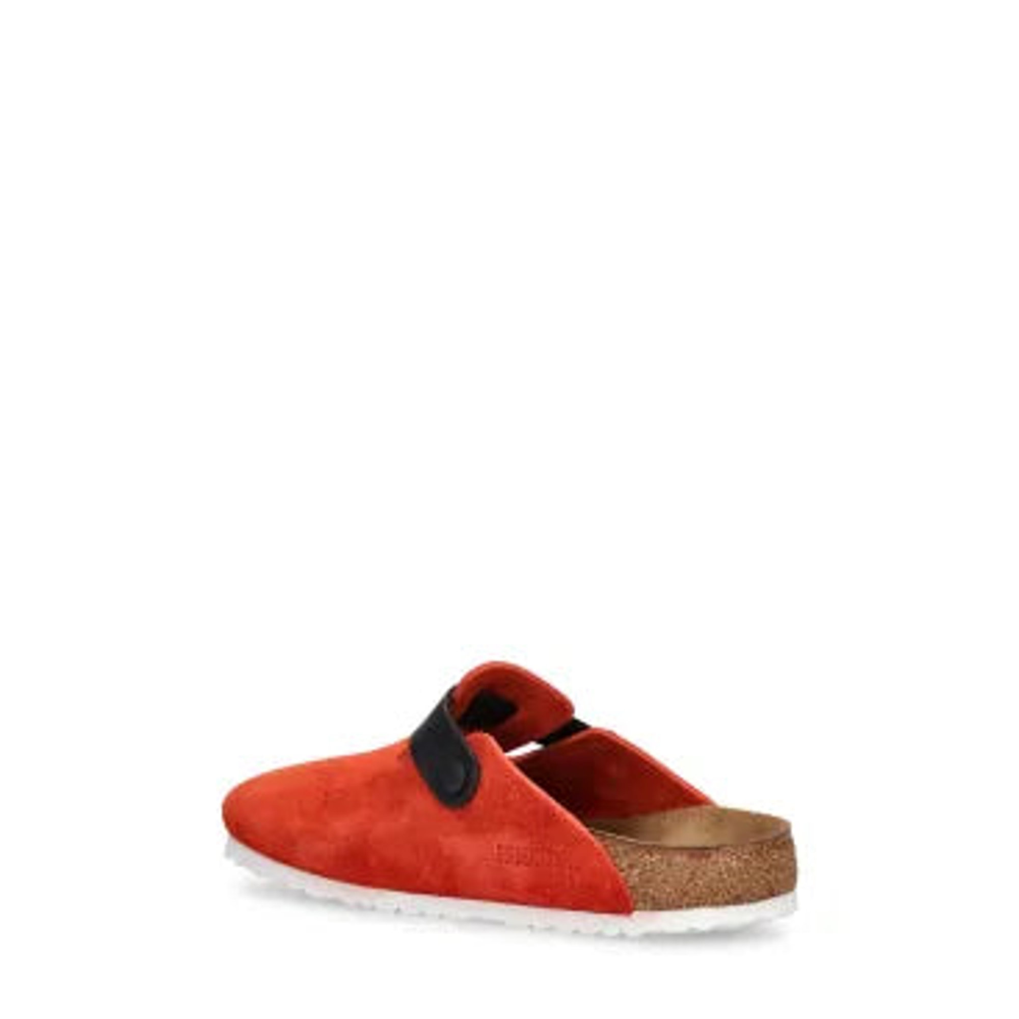 Birkenstock Boston Tomate Schwarz Wildleder Nero Damen Birkenstock vista3