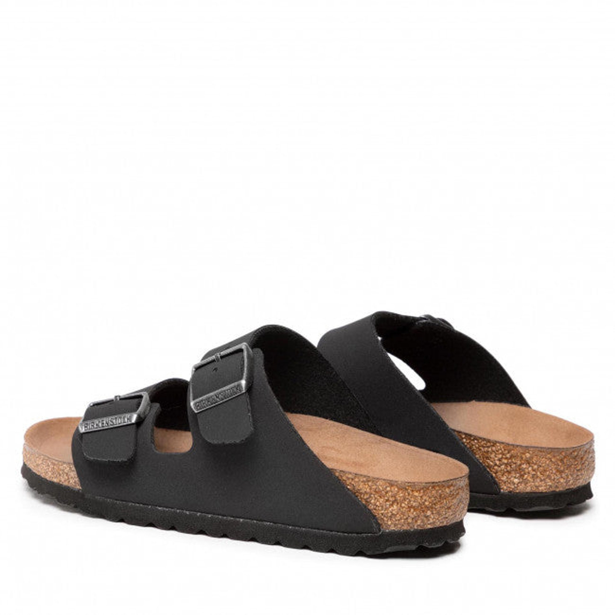 Birkenstock Arizona Earthy Black Veg, Birkibuc Nero Donna Birkenstock vista2
