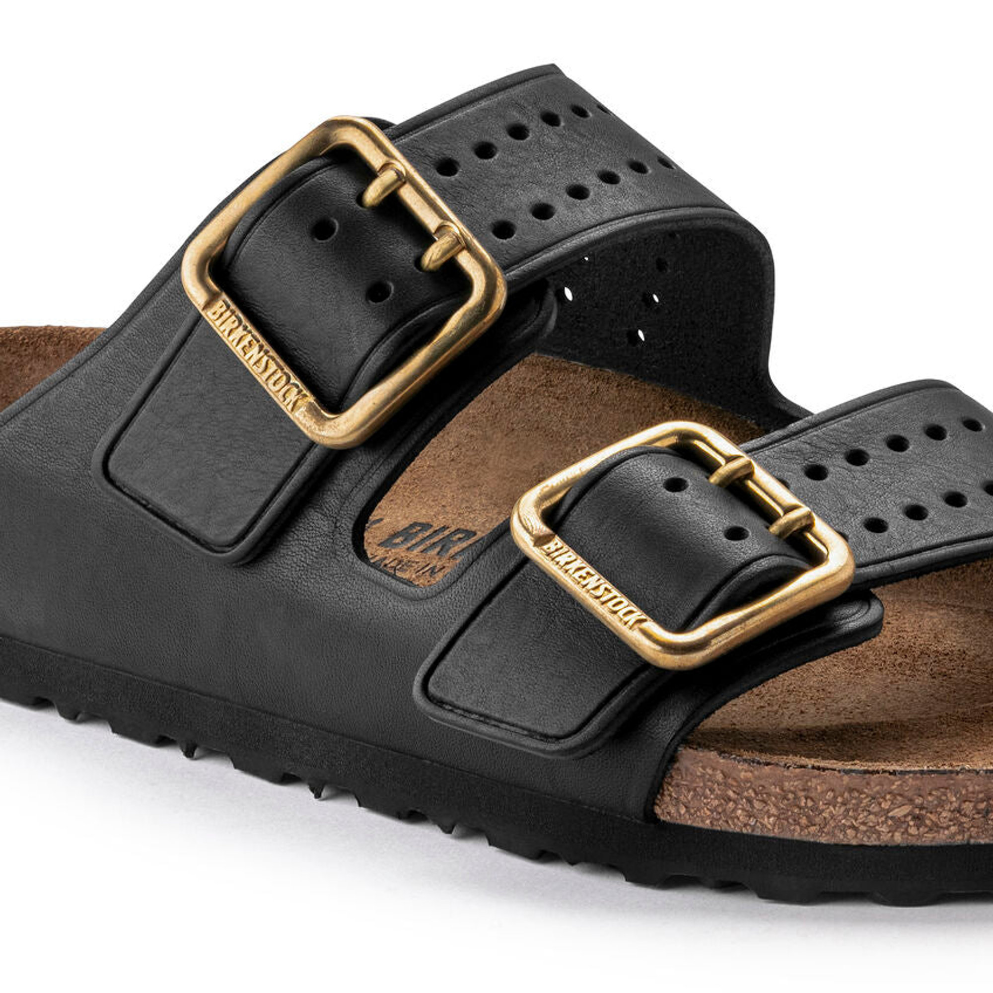 Birkenstock Arizona Bold Black Pull up Leather Nero Uomo Birkenstock vista1