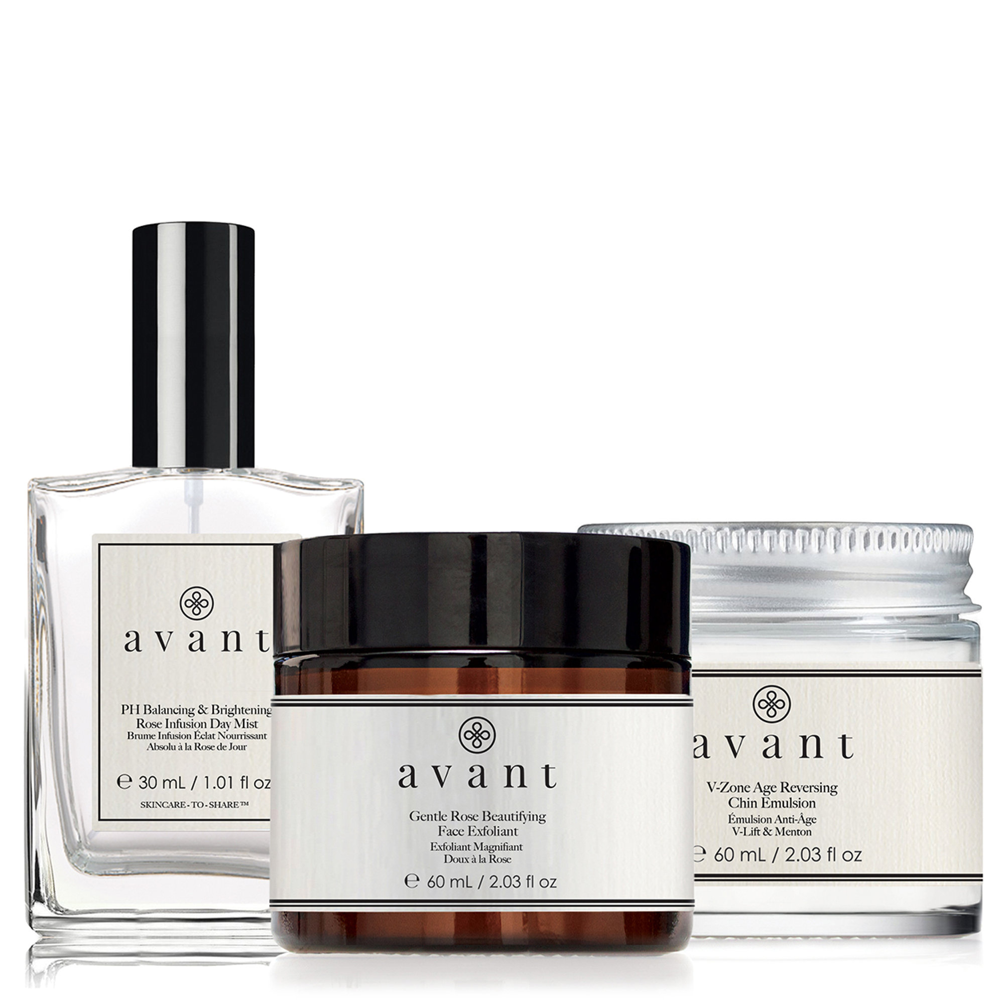 Delicate rose facial treatment (3 pieces) Avant Skin Care vista0