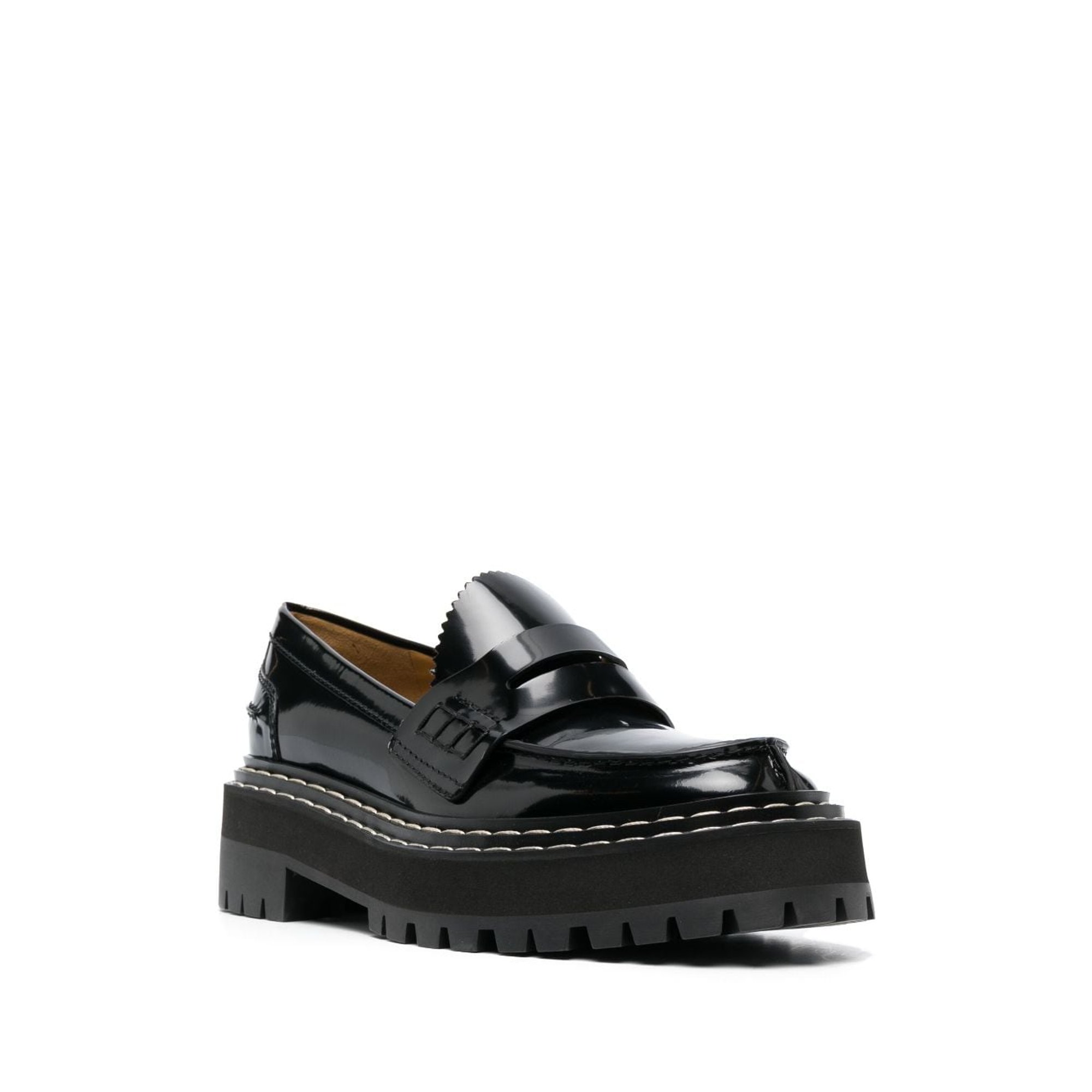 Mocassini con plateau e suola carrarmato Proenza Schouler vista2