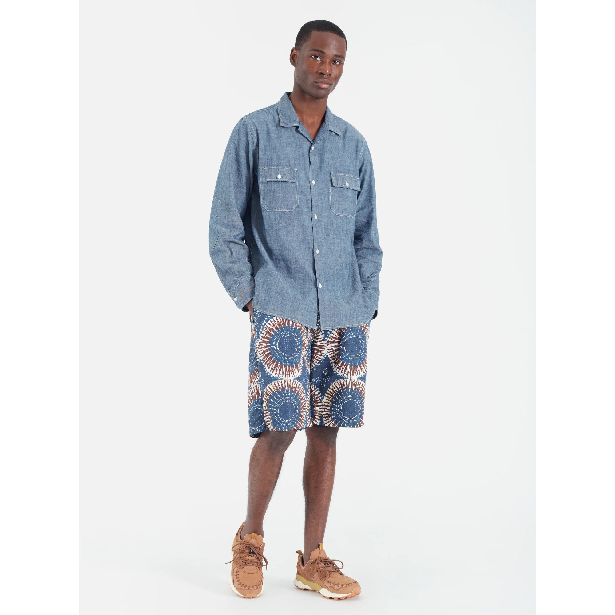 Universal Works Lumber Short Blue Man Universal works vista3