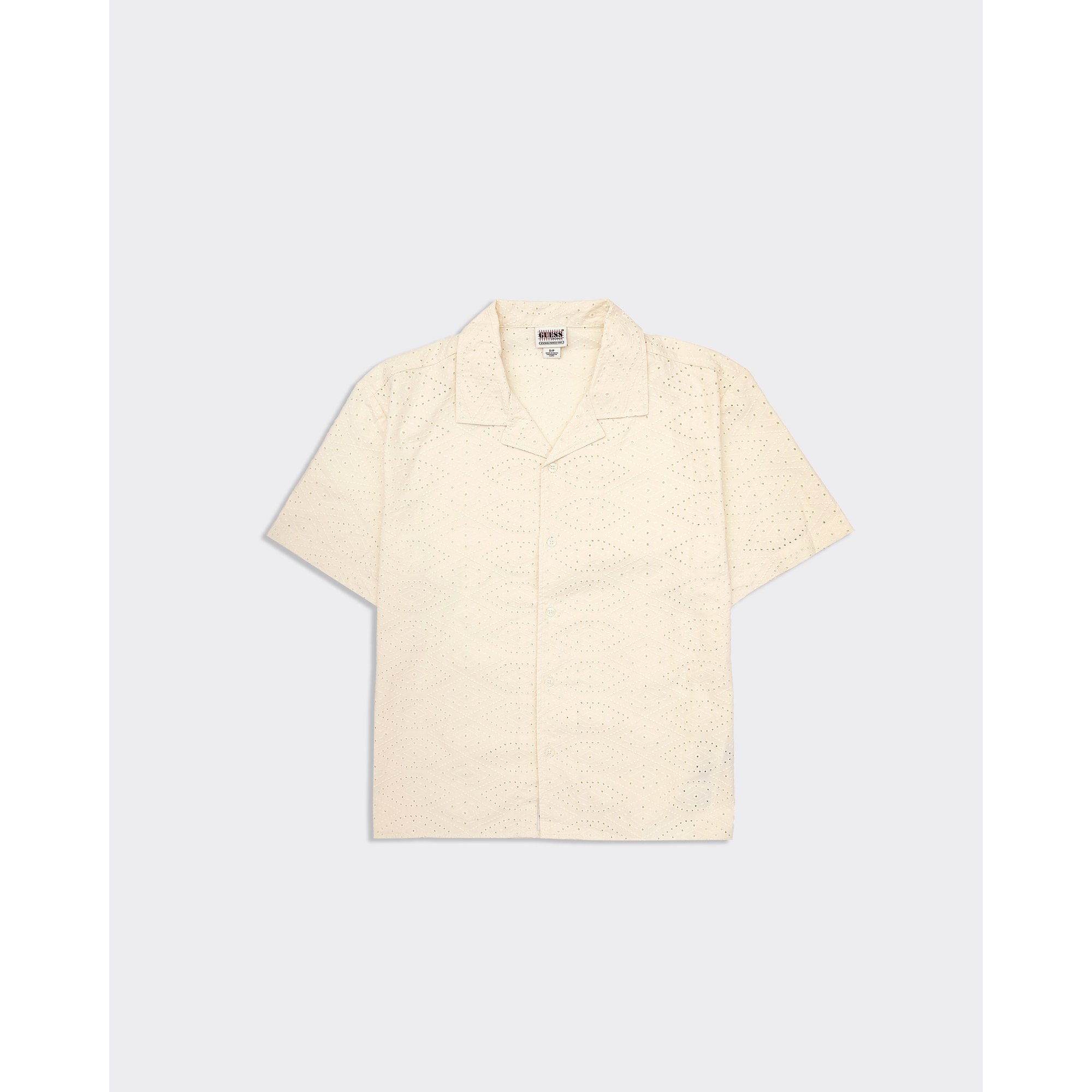 Chemise à œillets sable Guess  vista0