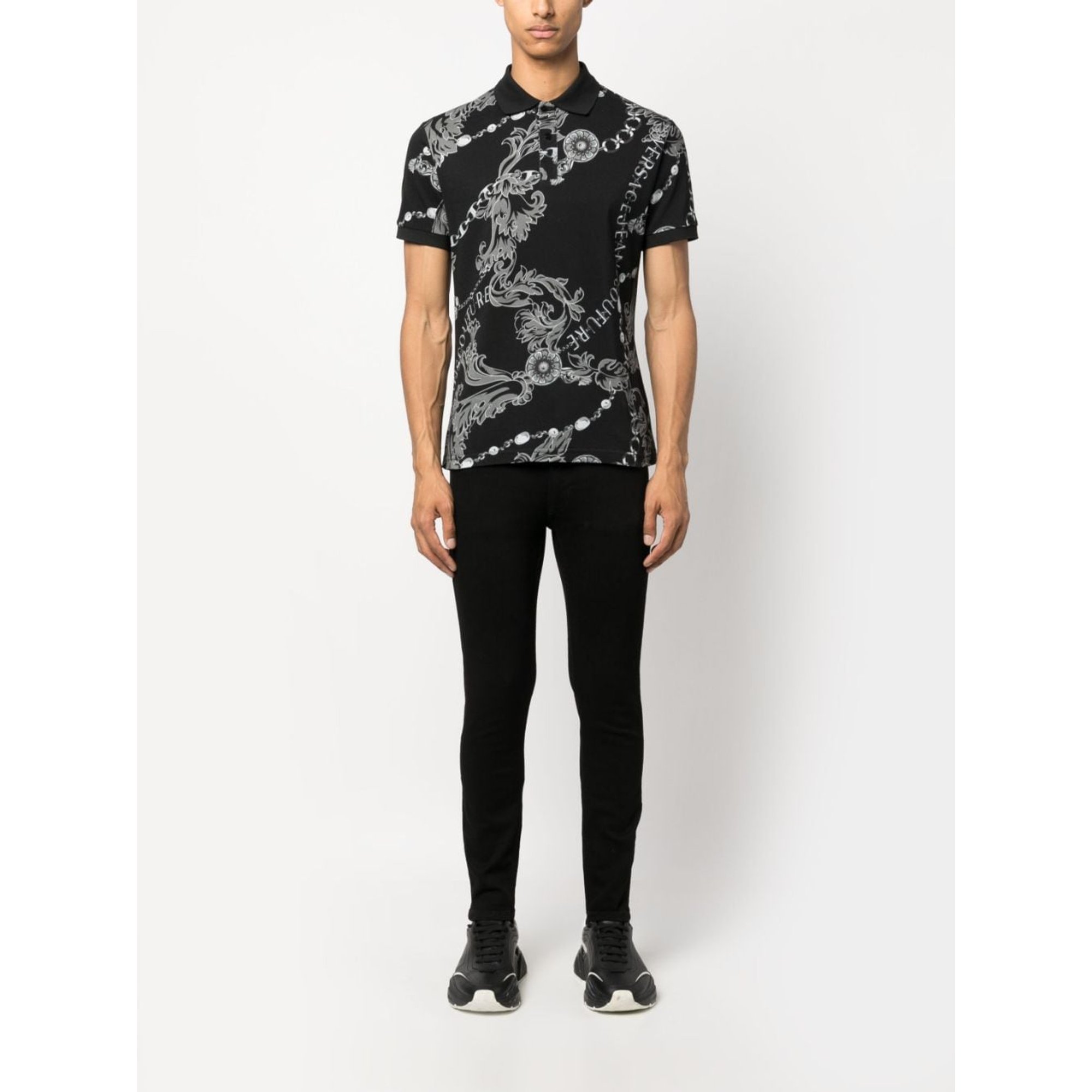 s Imprimer Polo T.shirt Versace Jeans Couture vista1