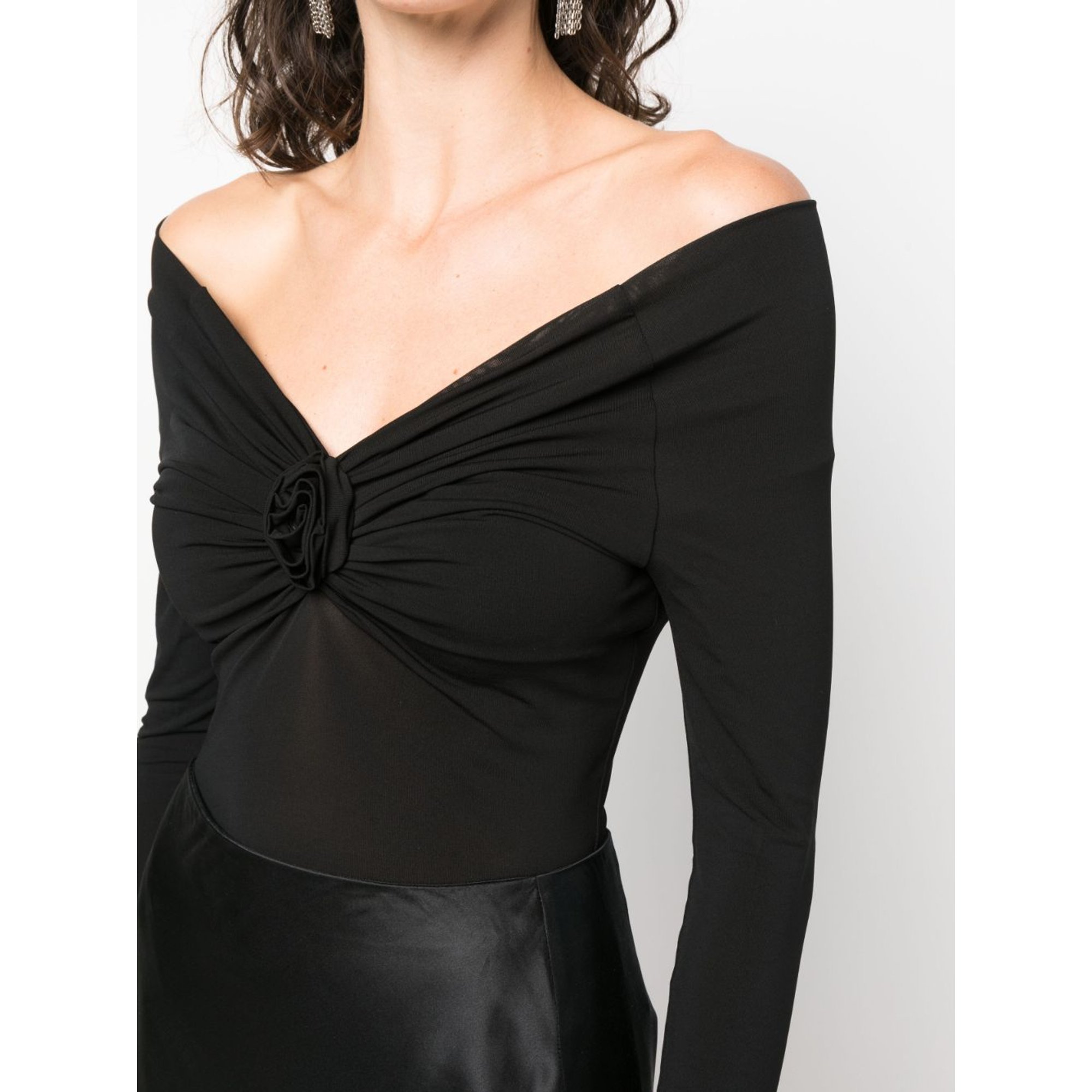 Blusa Jer.m/l C/rosa Blumarine  vista3