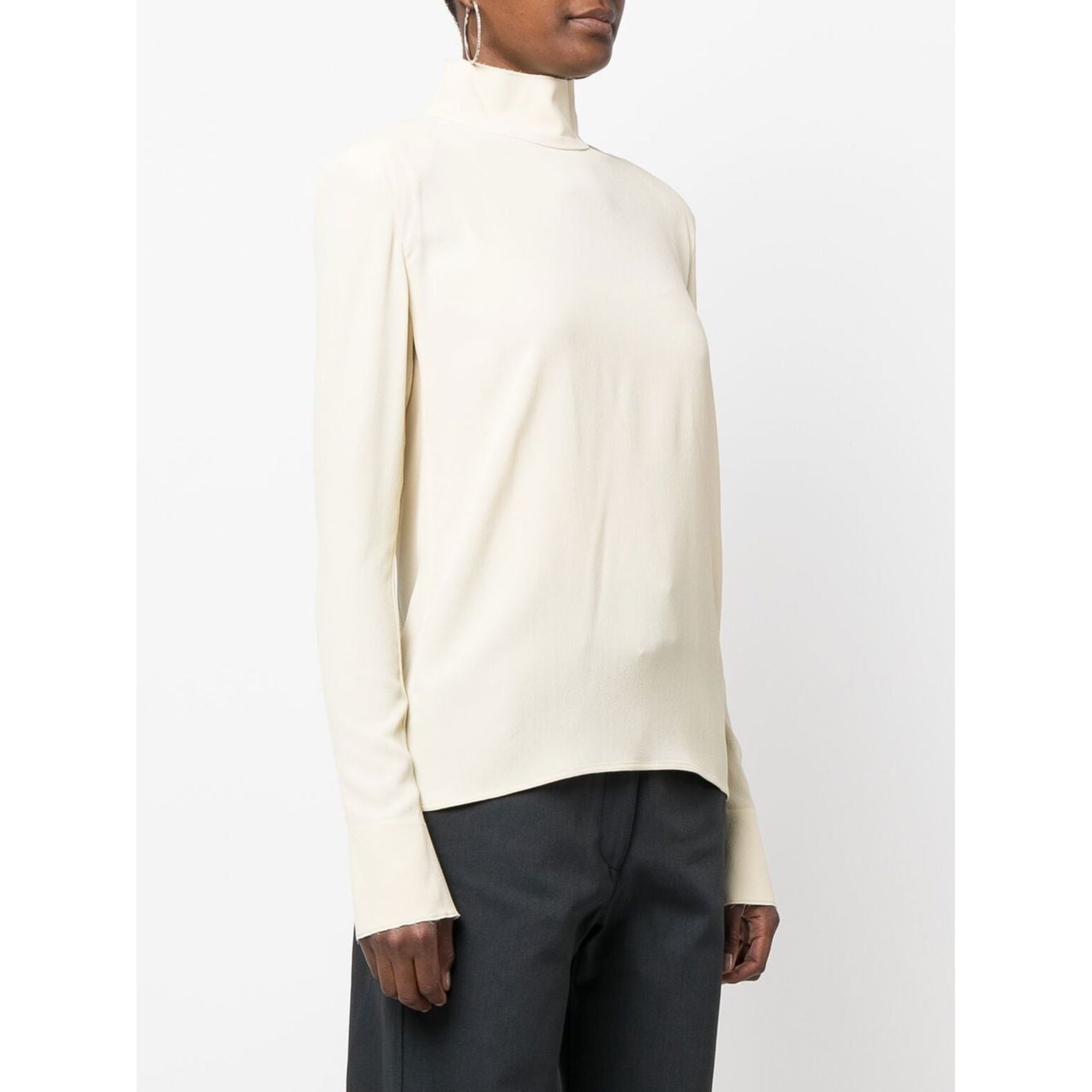 High Neck Zipped Long Sleeves Top Veronique Leroy vista2