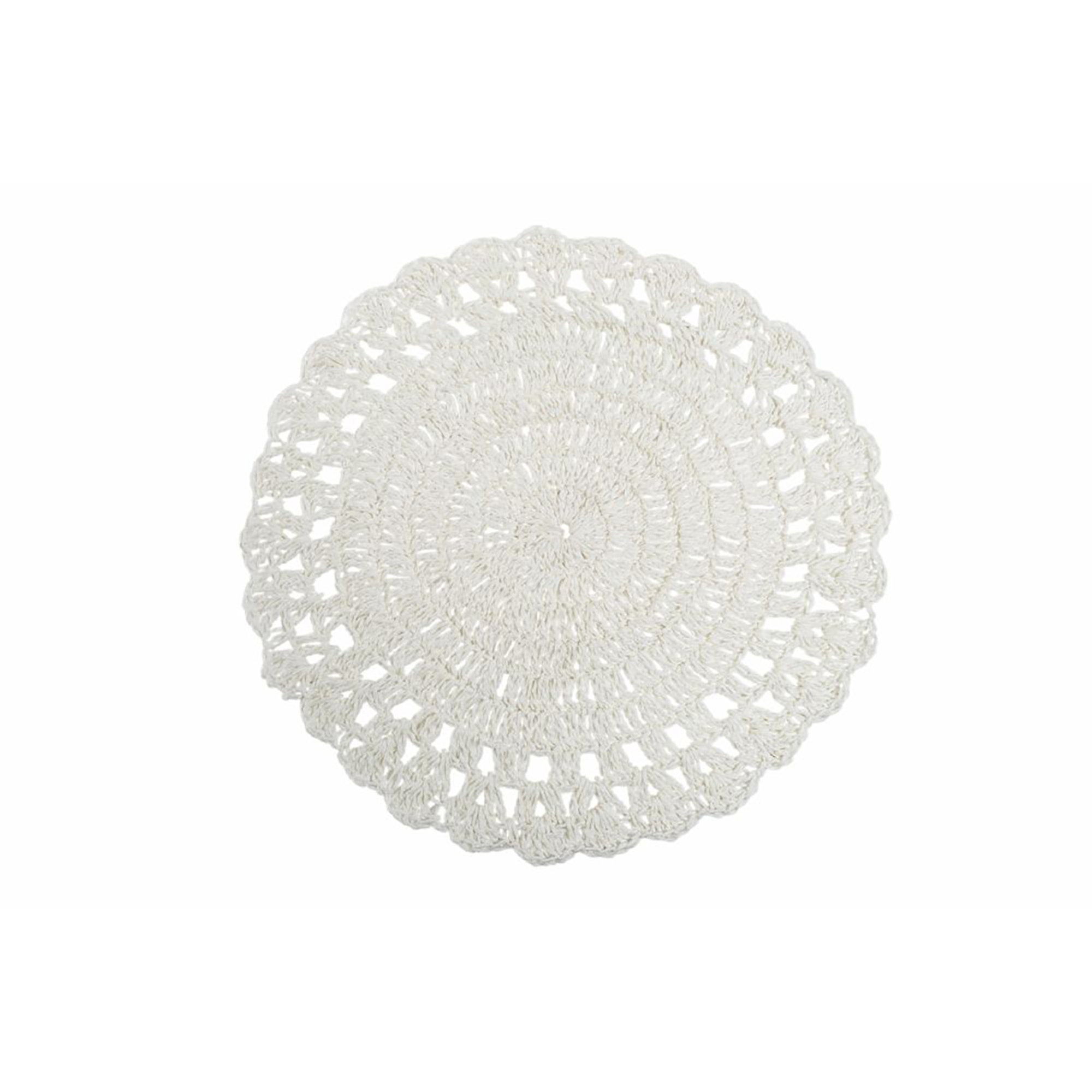 Set 6 tovagliette tonde 38 cm in carta, Uncinetto Ocean Villa D'Este Home Tivoli 1996 vista8
