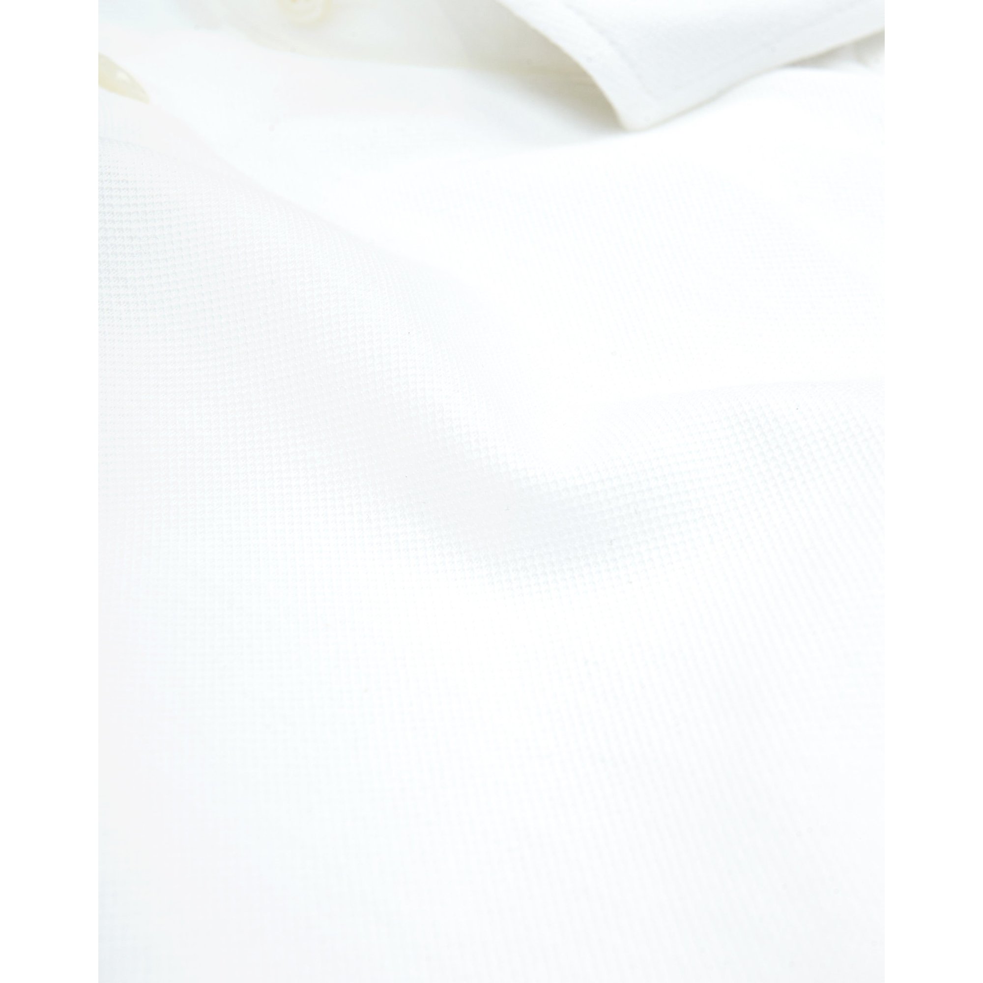 Camisa blanca de piqué Bond Selected Homme vista3
