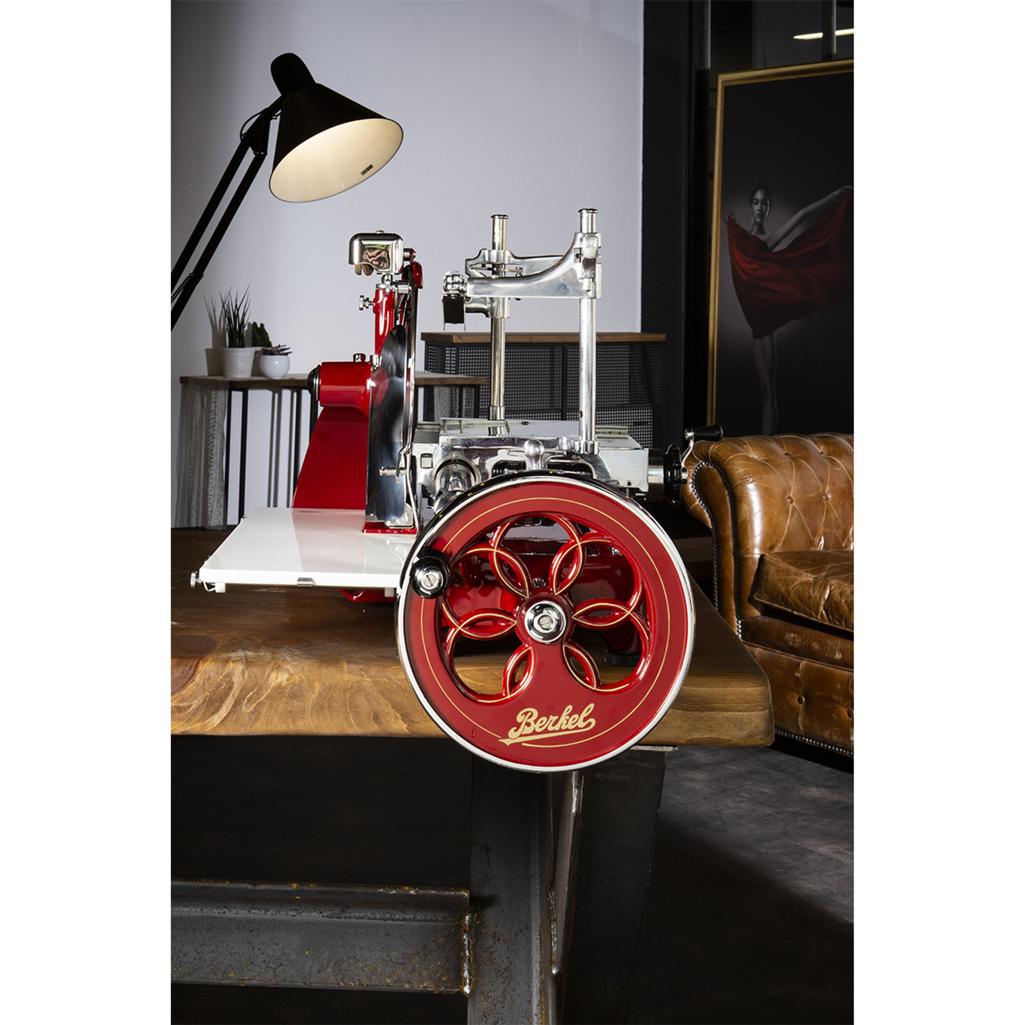 Affettatrice manuale a volano P15, rosso Berkel vista5