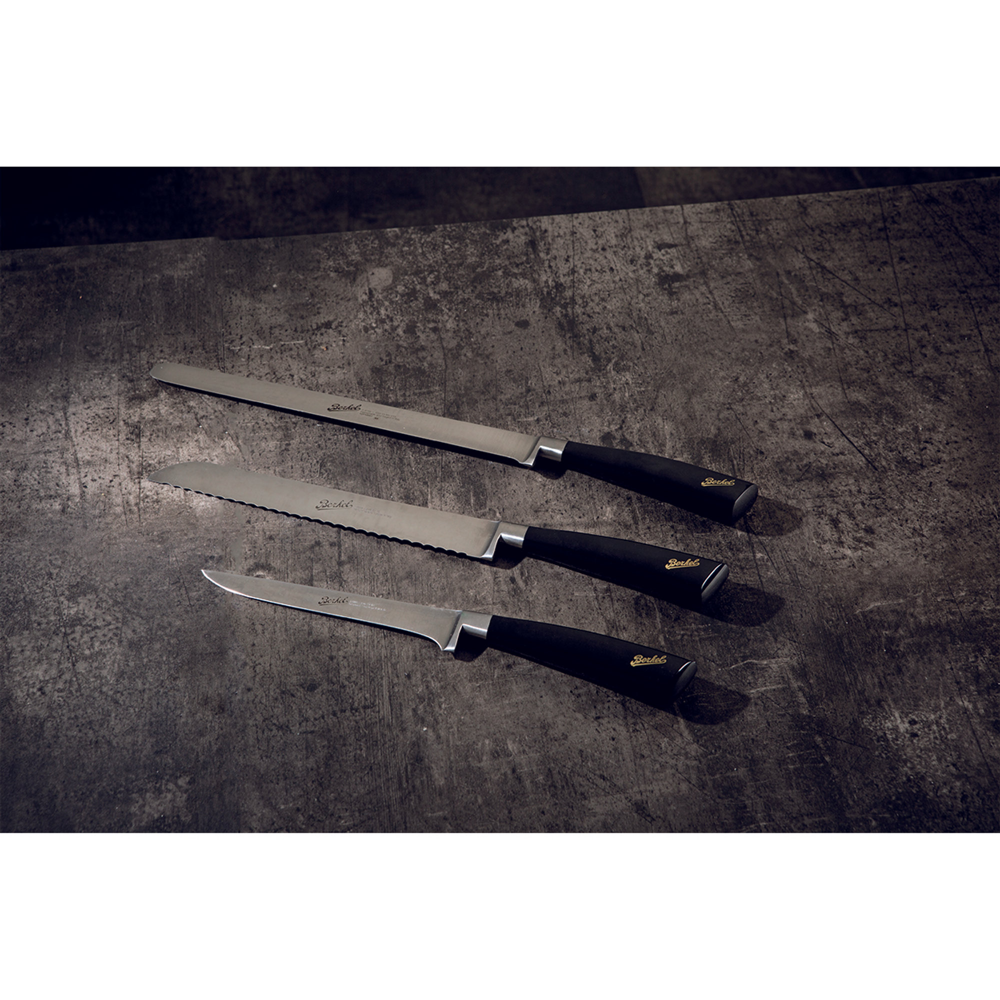 Elegance set 3 coltelli da prosciutto, nero Berkel vista1