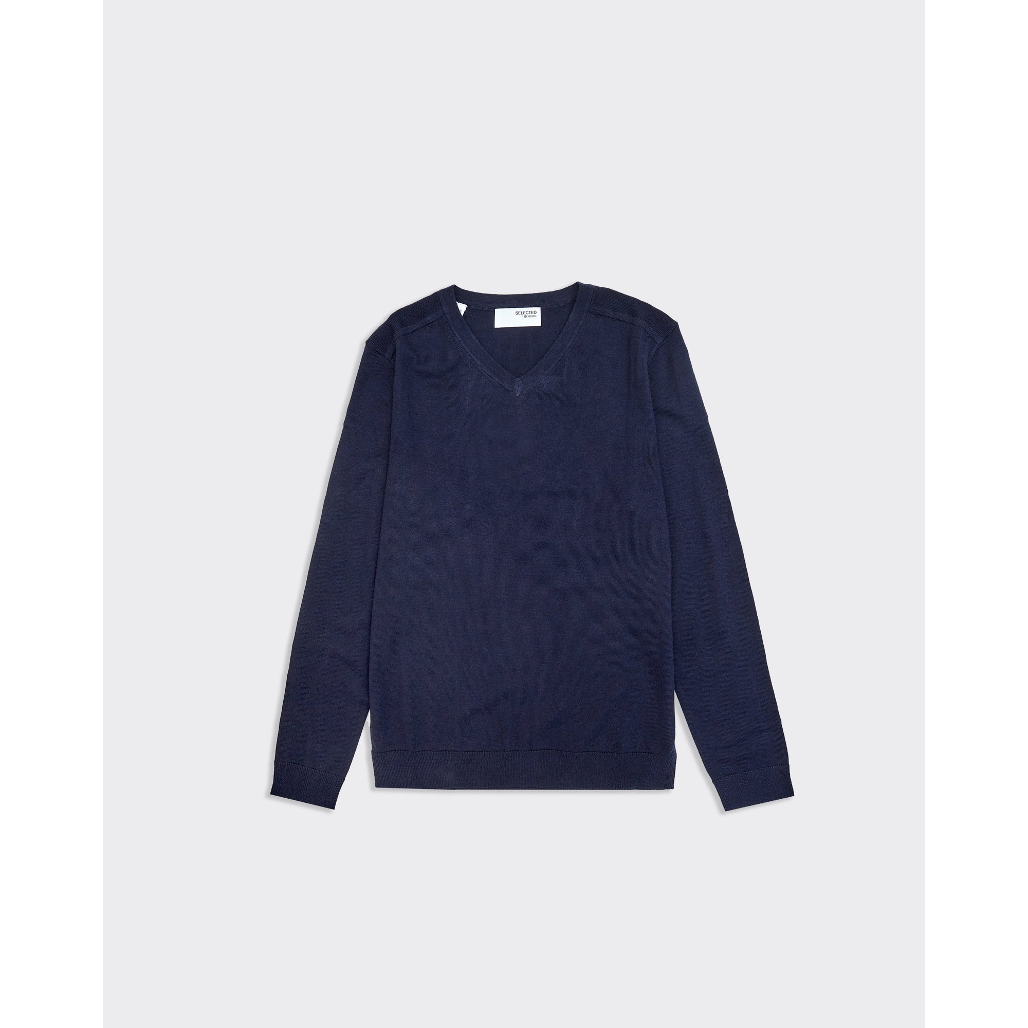 Berg V-Ausschnitt Pullover Blau Selected Homme vista0
