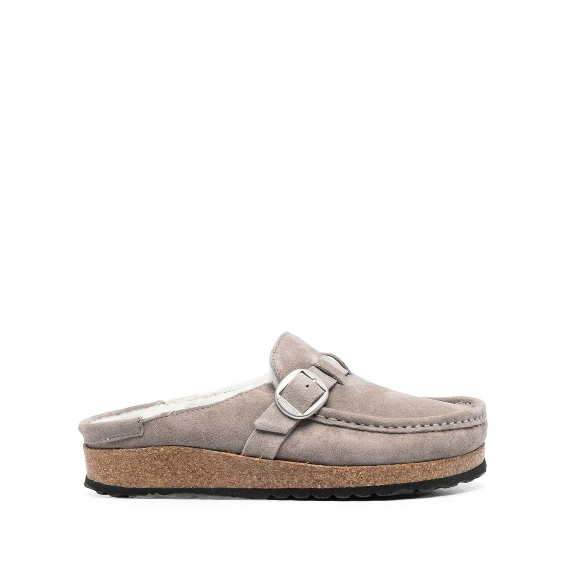 Buckley Femmes Shearling Stone Coin, Cuir Daim 1023368 Birkenstock vista0