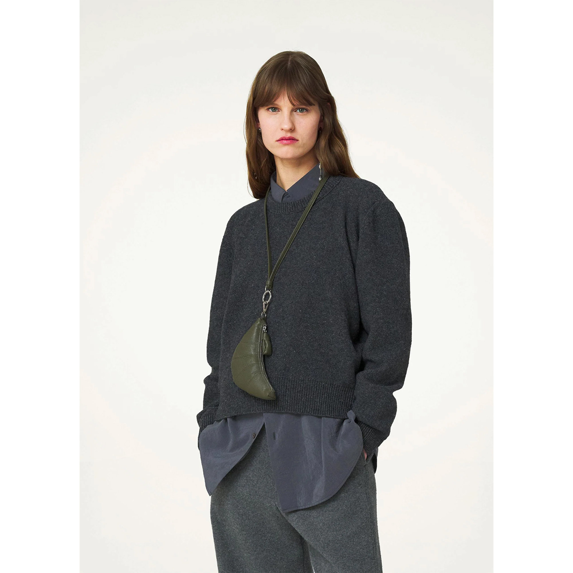 Croissant Munt Portemonnee Hals Sl0017ll0018 LEMAIRE vista1