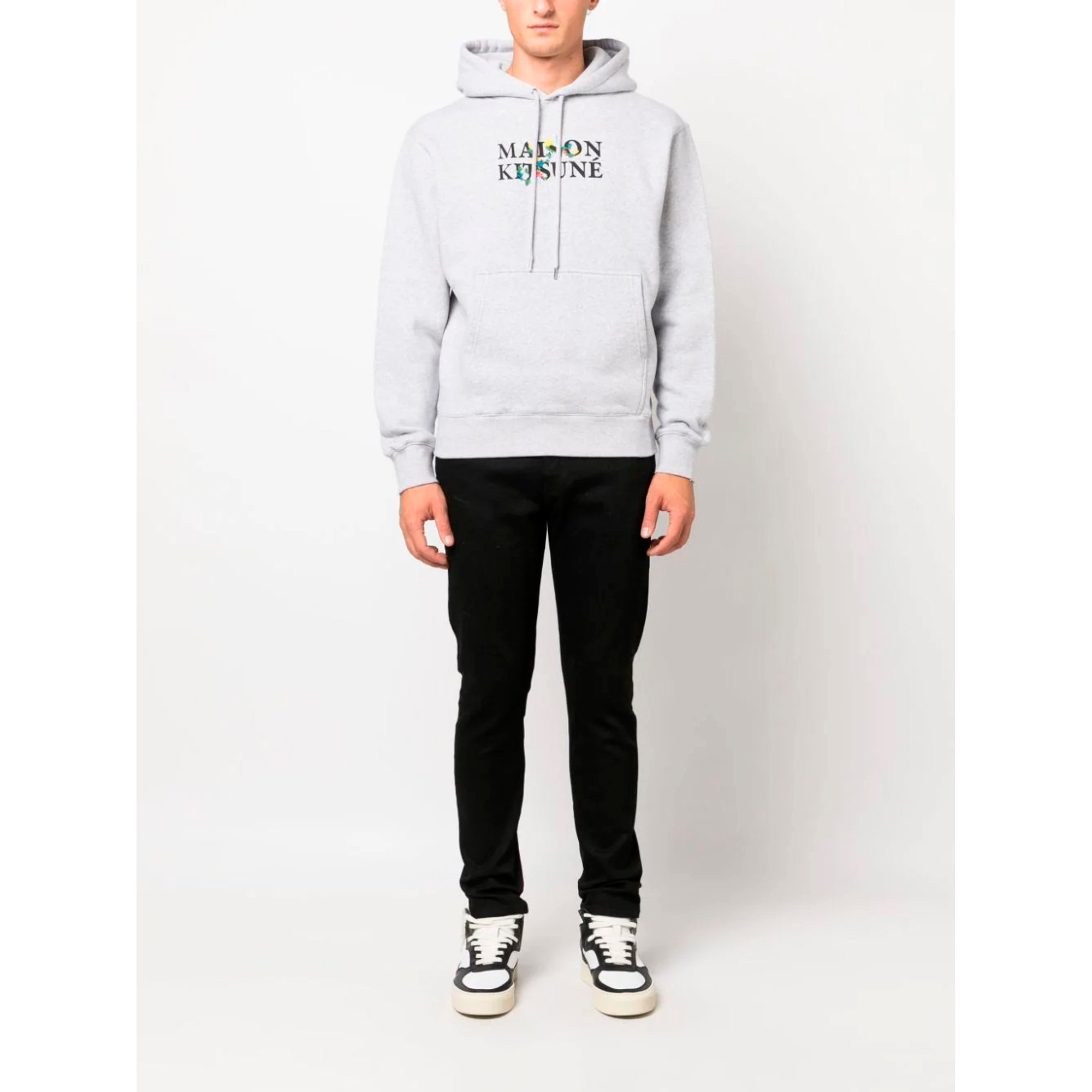 【Maison Kitsune】FLOWERS COMFORT HOODIE◆LM00708KM0307 Maglie Maison Kitsuné Flowers Comfort Hoodie Lm00708km0307