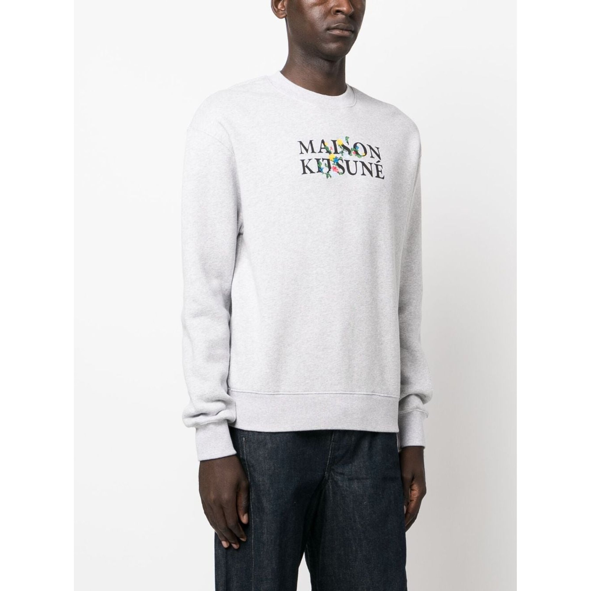 Maison Kitsune Flowers Comfort Sweatshirt Lm00308km0307 Maison Kitsuné vista2