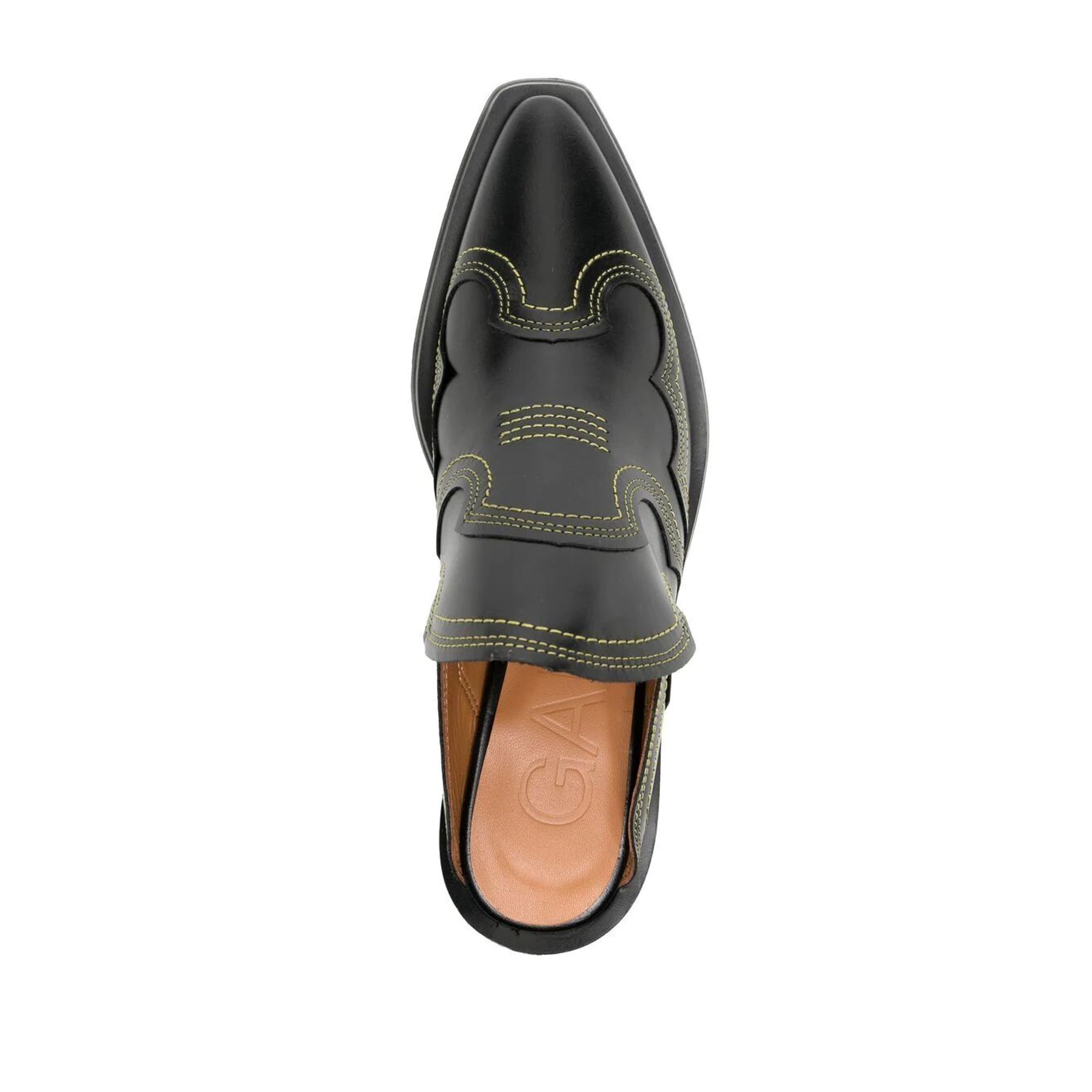 Mule western brodée S1995 Ganni vista2