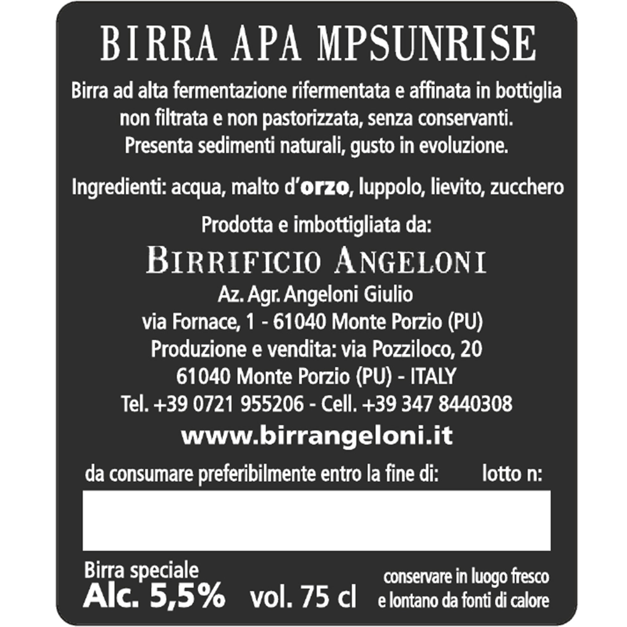 6 bottiglie miste: 2 MATER DEA - 2 MP SUNRISE - 2 ARTAIUS Angeloni vista6