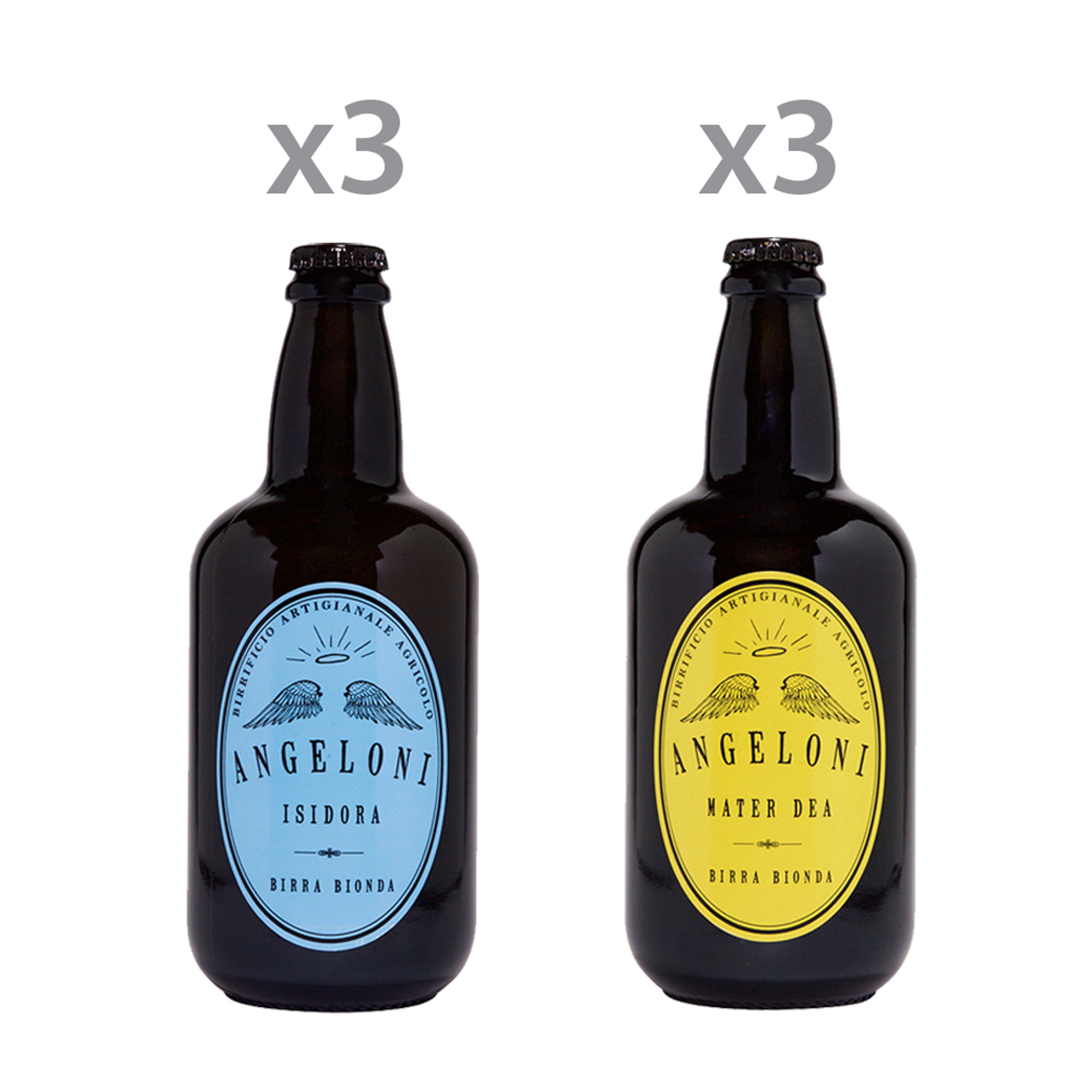 6 bouteilles mélangées: 3 ISIDORA - 3 MATER DEA Angeloni vista0
