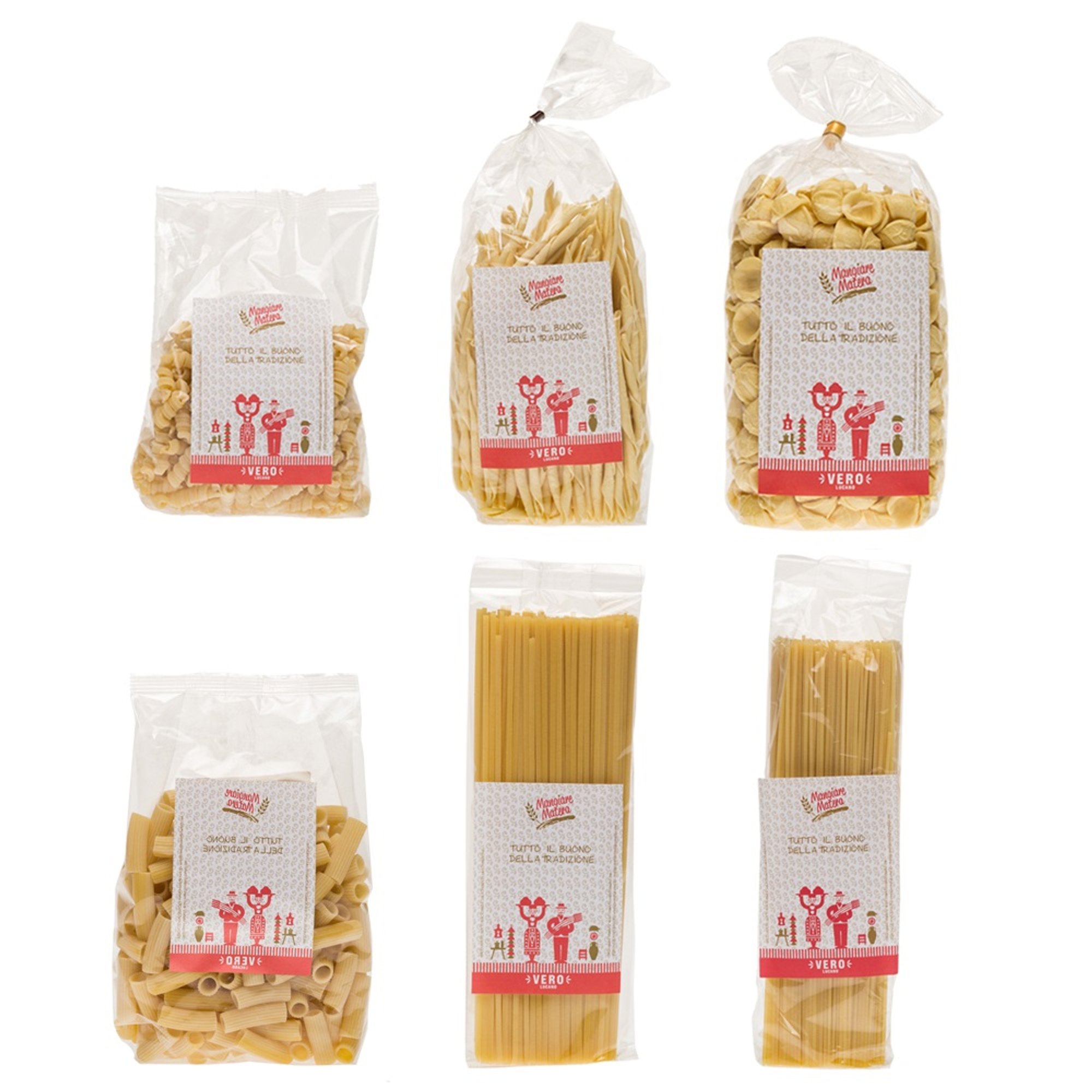 Box Pasta: 6 confezioni di Pasta secca assortite Mangiare Matera vista0