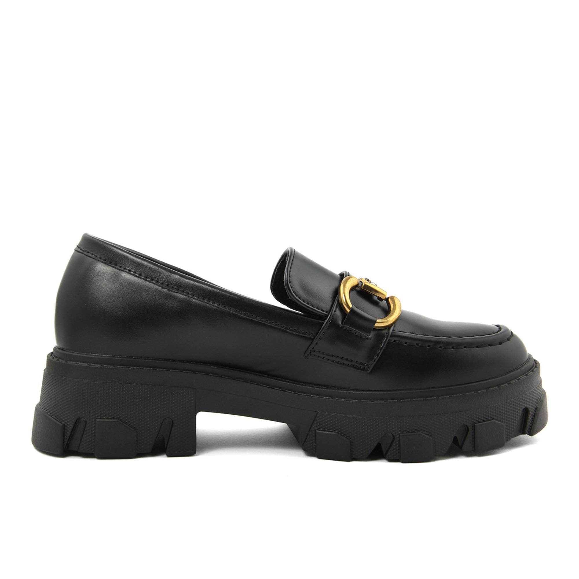 Mocassino Donna colore Nero-Altezza tacco:5cm Fashion Attitude vista3