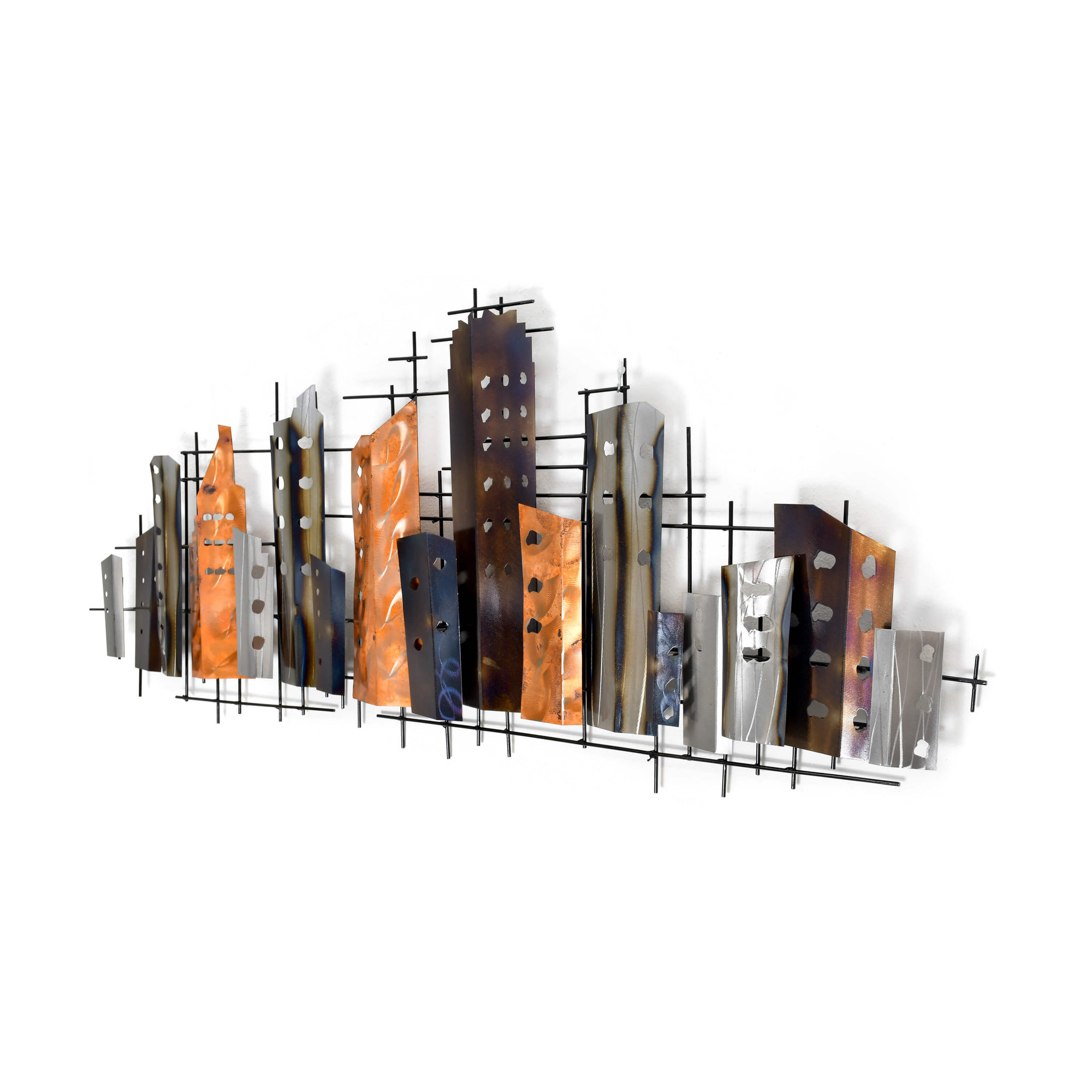 Adm - Cuadro de Metal 'perfil de Ciudad' Arte dal mondo vista1