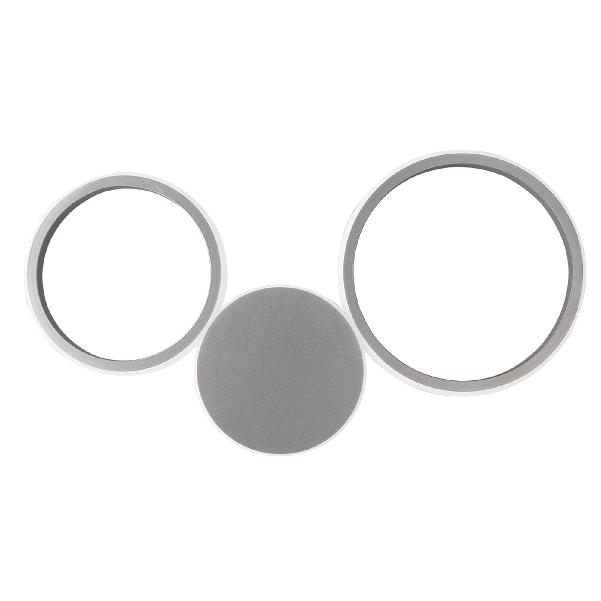 Applique Pois 4000 LED in metallo verniciato, silver Ondaluce vista0