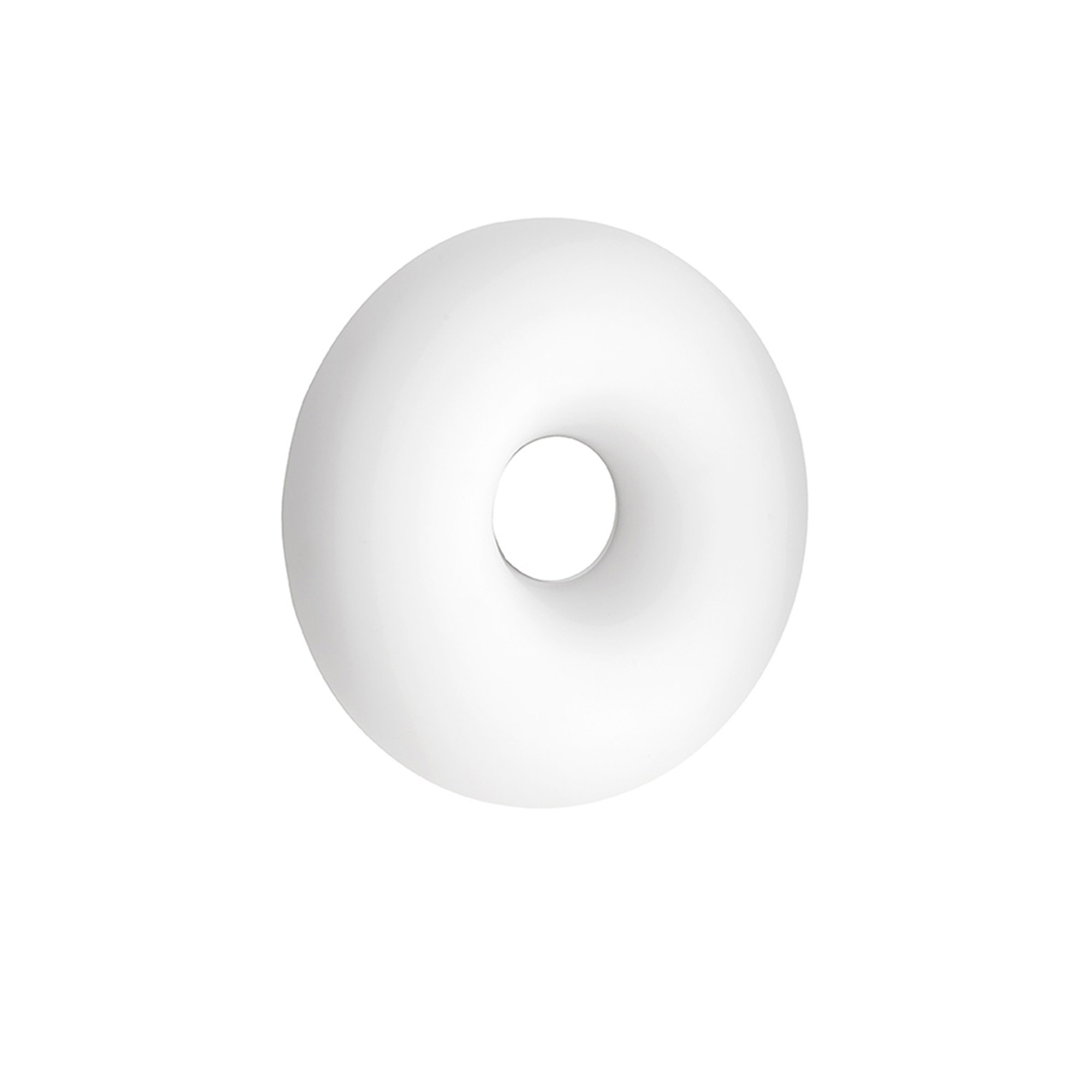Plafoniera DODI in vetro bianco soffiato ed acidato, bianco/tortora Ondaluce vista0