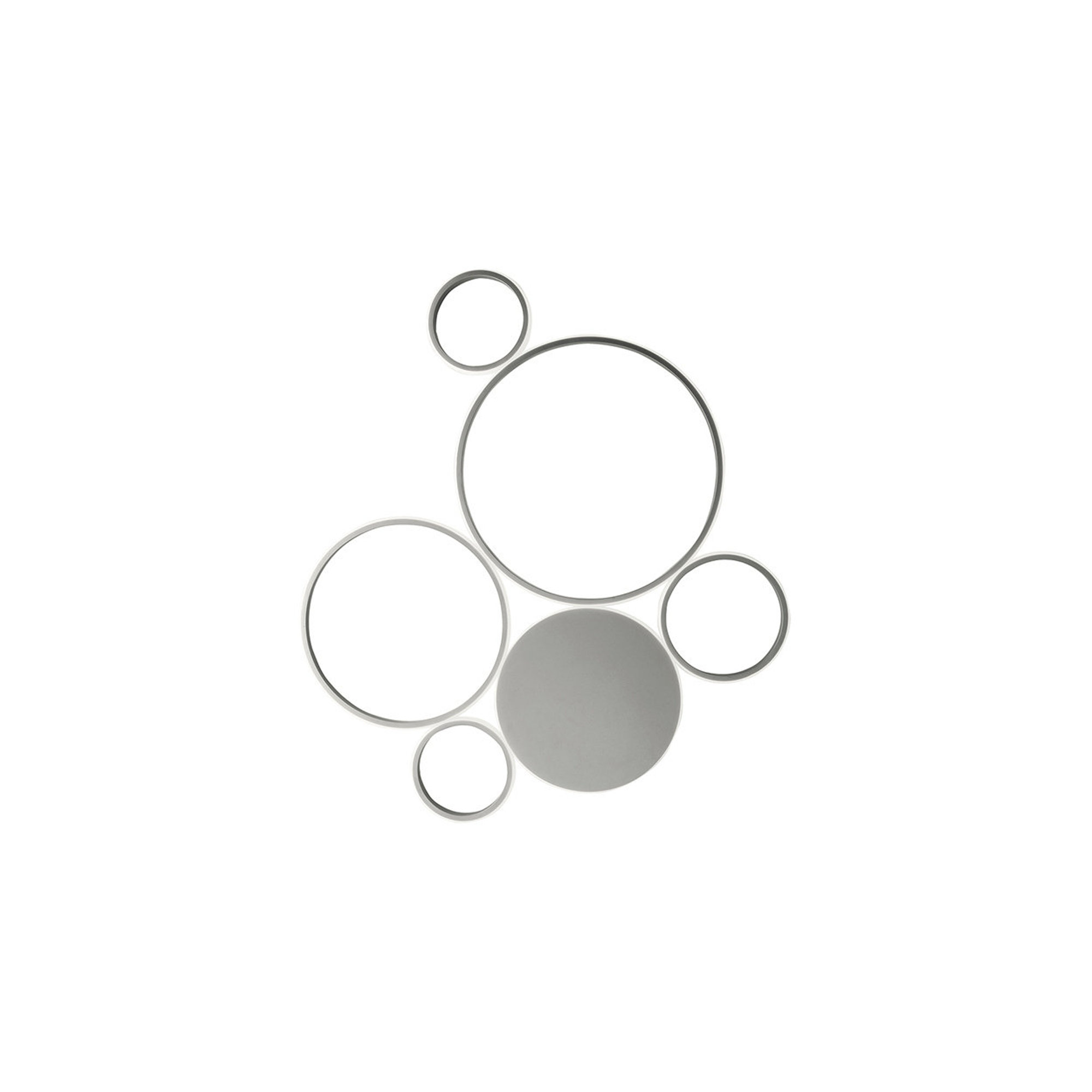 Collezione LED POIS in metallo verniciato grande, silver Ondaluce vista0